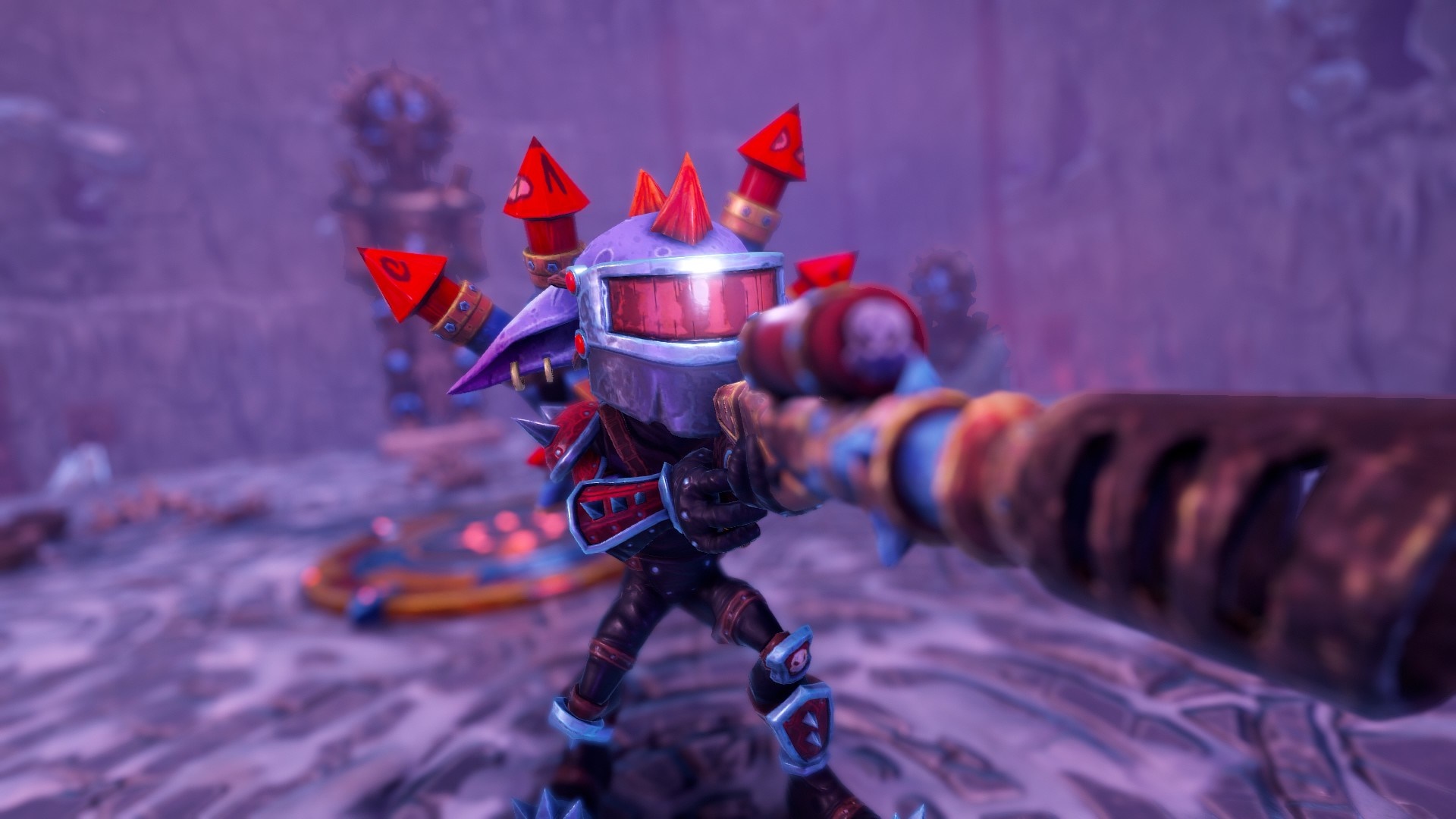 Character with rockets on head holding a gun HD Wallpaper
