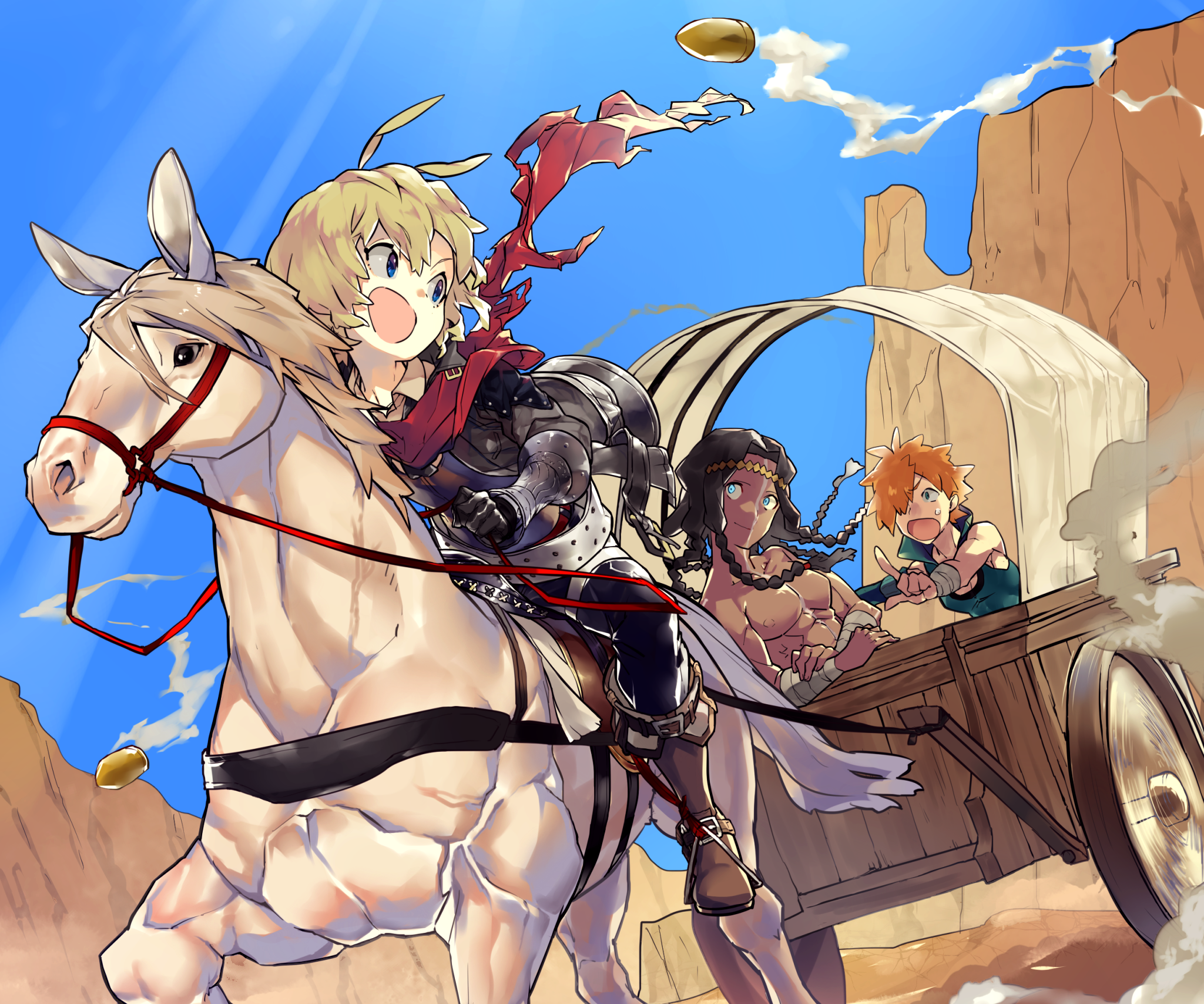 Billy the Kid, Caster, and Archer from Fate/Grand Order HD Wallpaper