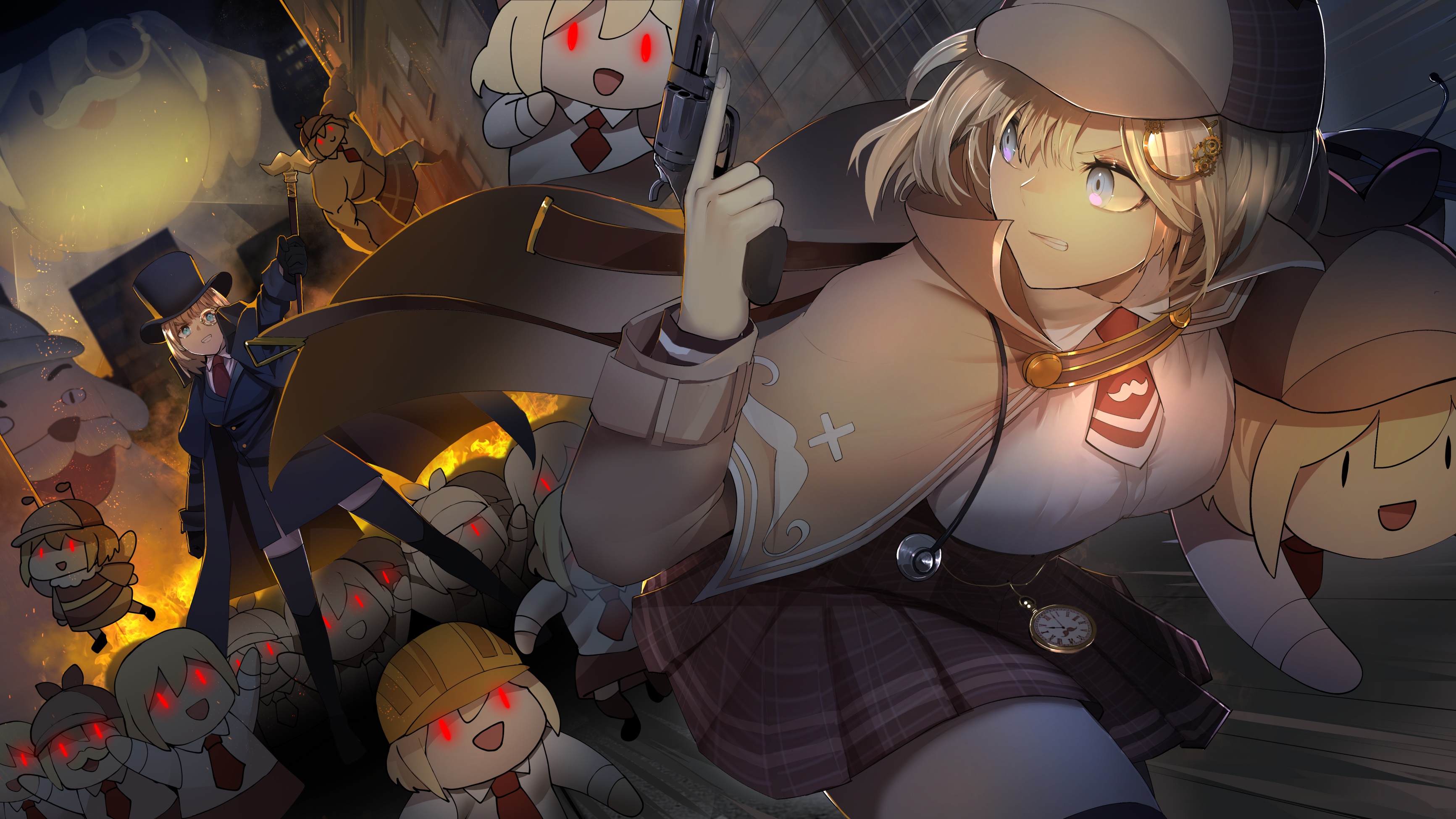 Watson Amelia from Hololive with Smol Ames HD Wallpaper