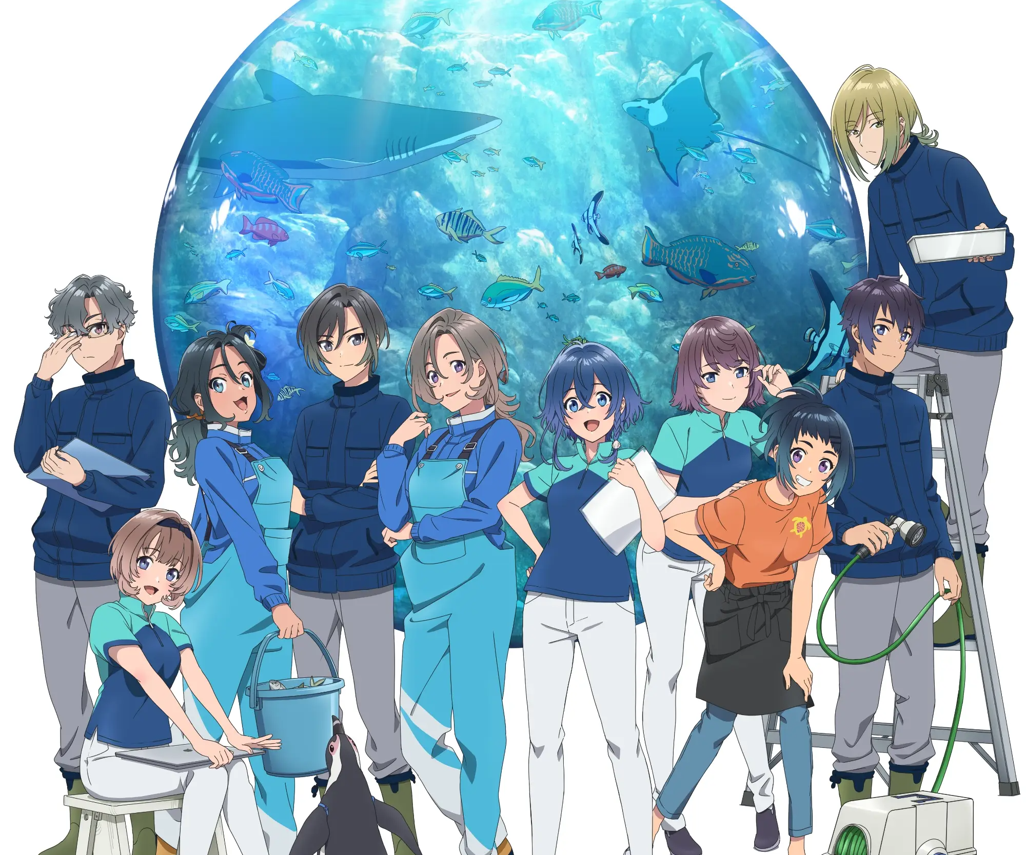 The Aquatope on White Sand characters HD Wallpaper