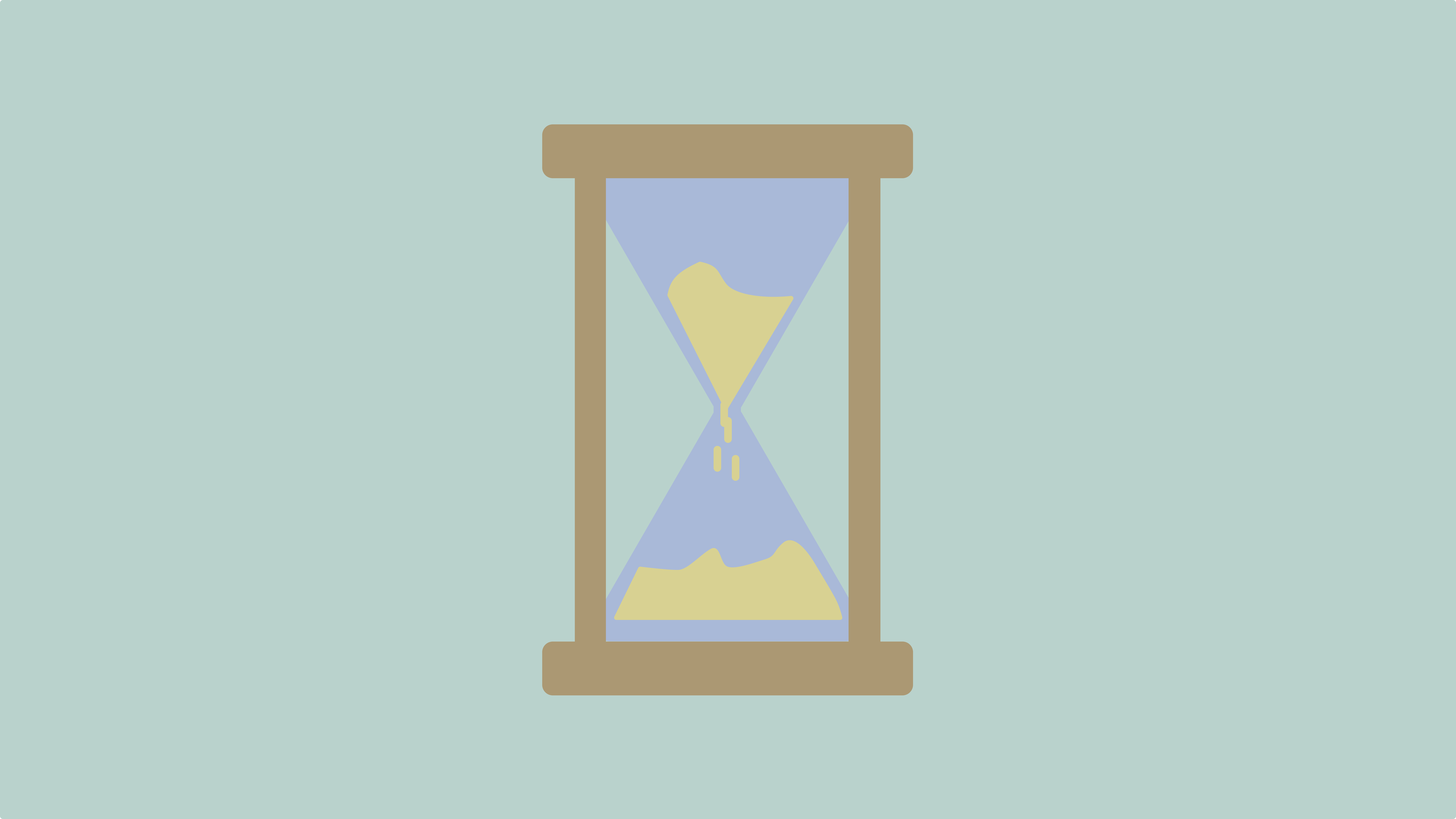 Minimalistic Hourglass HD Wallpaper