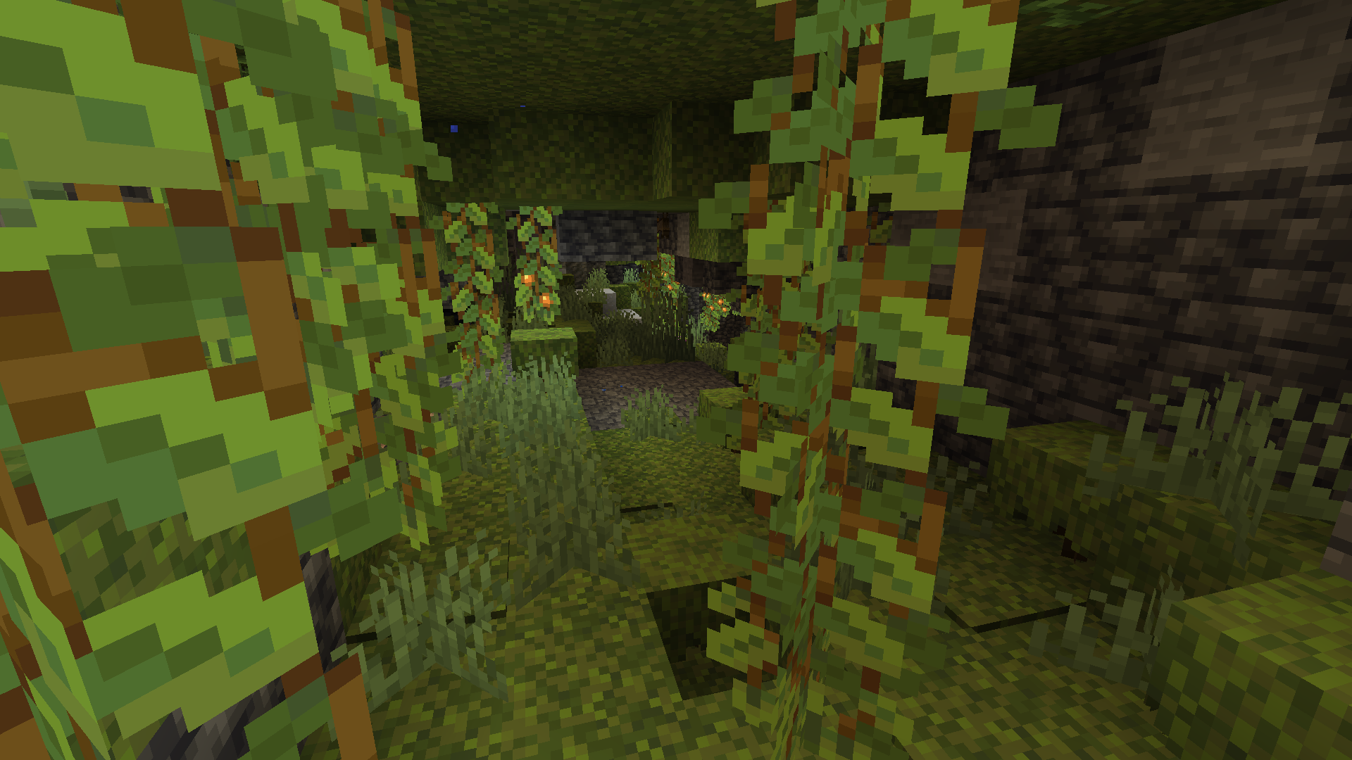 Minecraft 1.18 Lush Cave Environment HD Wallpaper