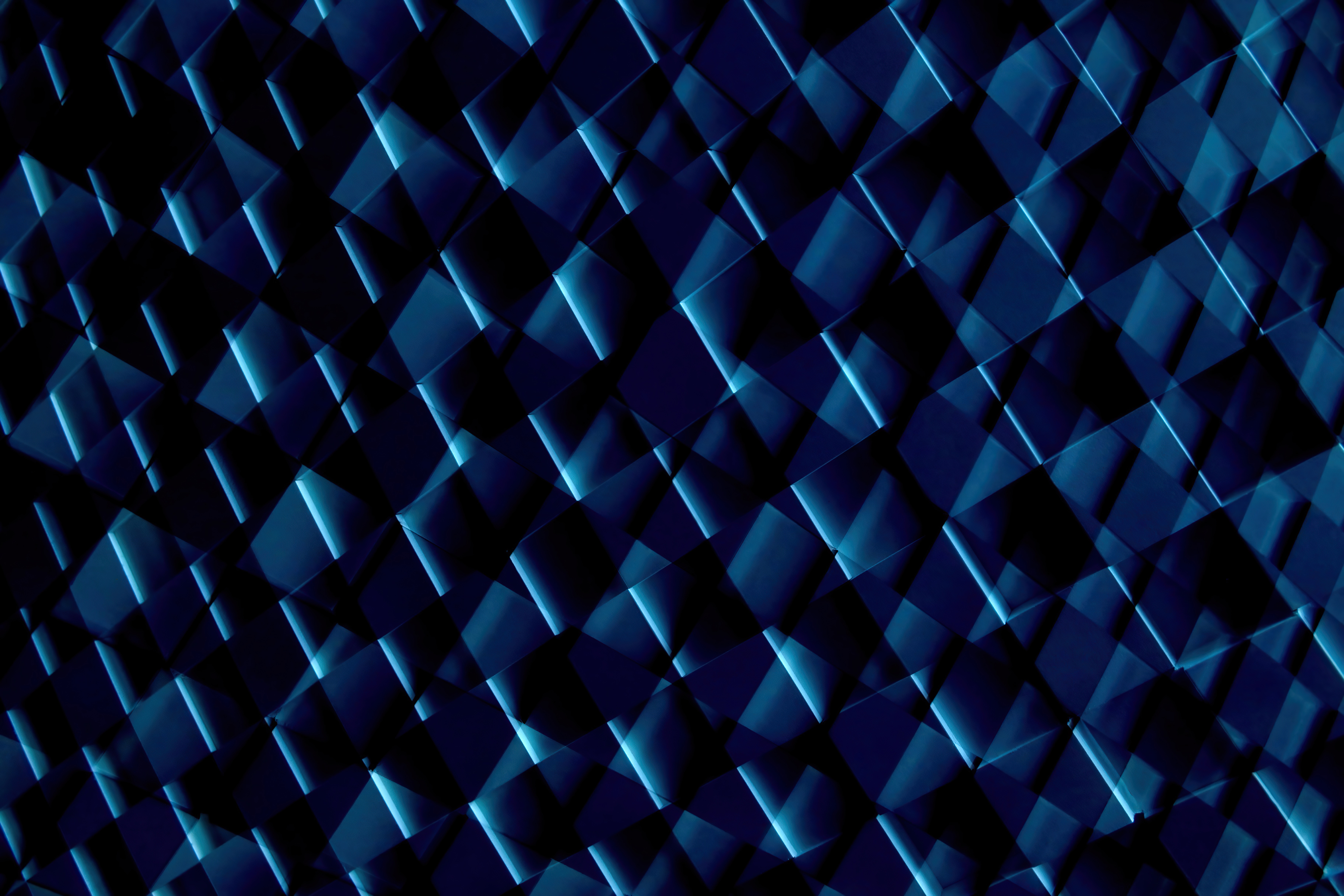 Artistic Blue Pattern 4K HD Wallpaper