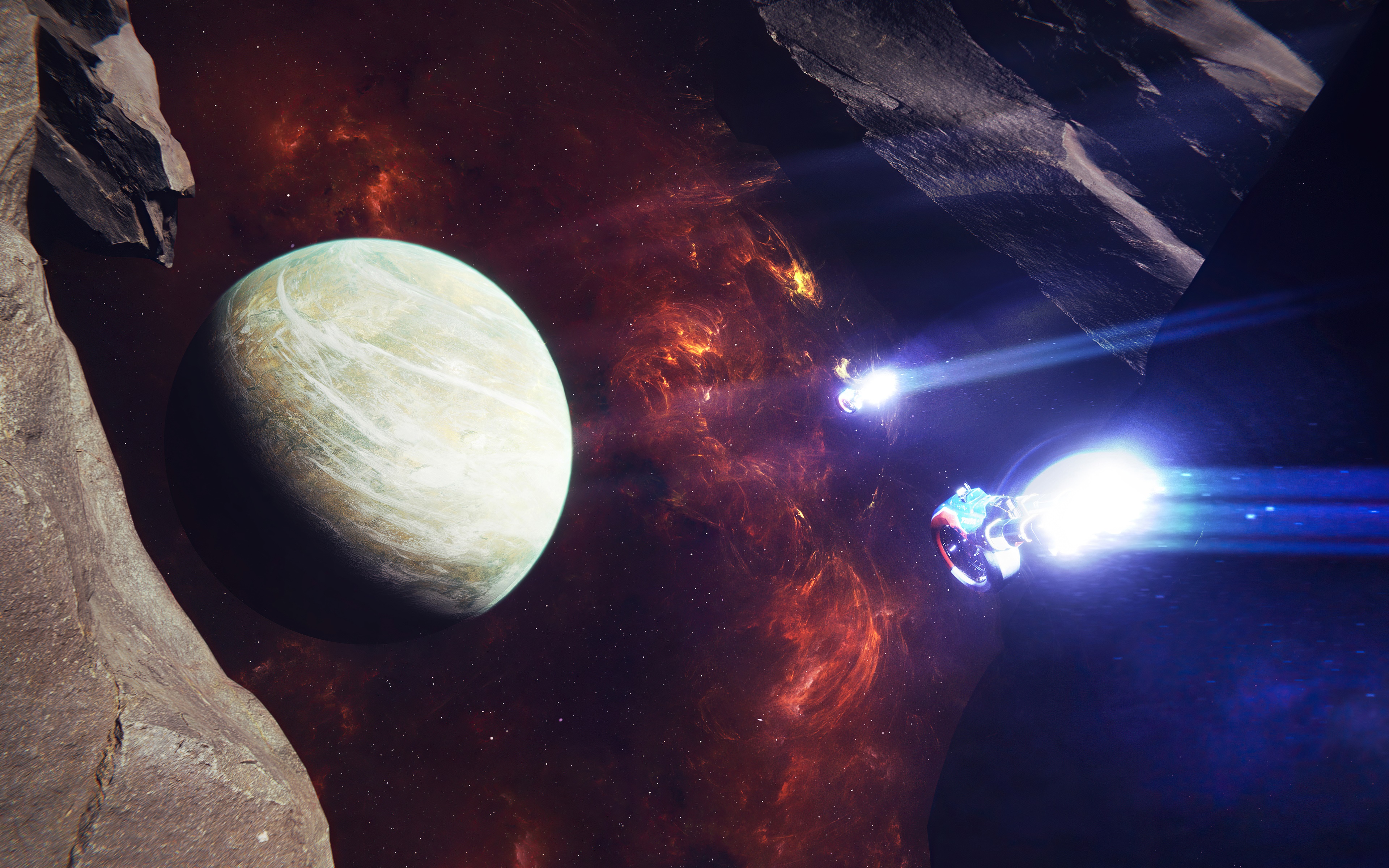 Sci Fi Space 4K Planet HD Wallpaper