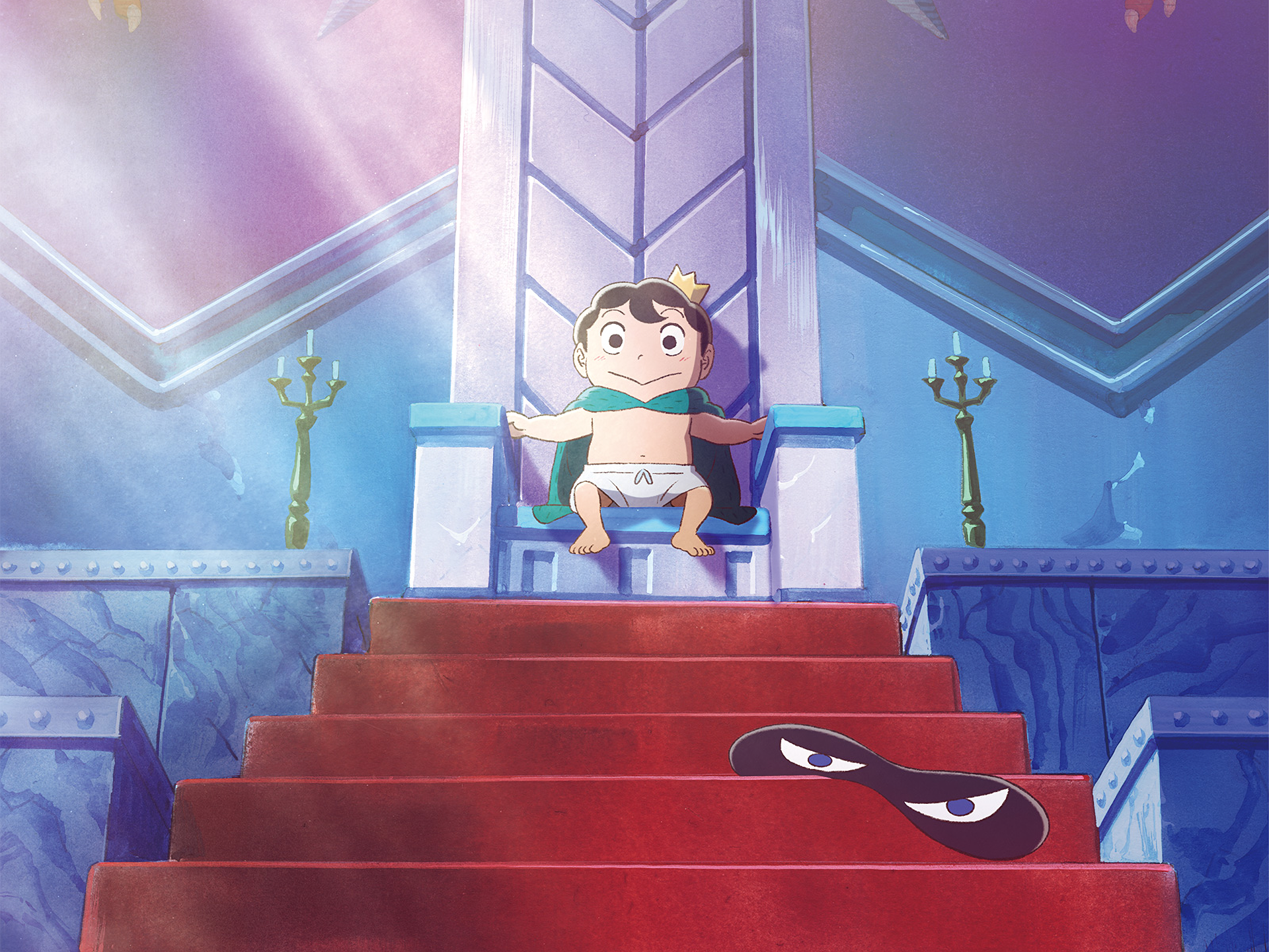 Bojji and Kage from Ranking of Kings on a throne HD Wallpaper
