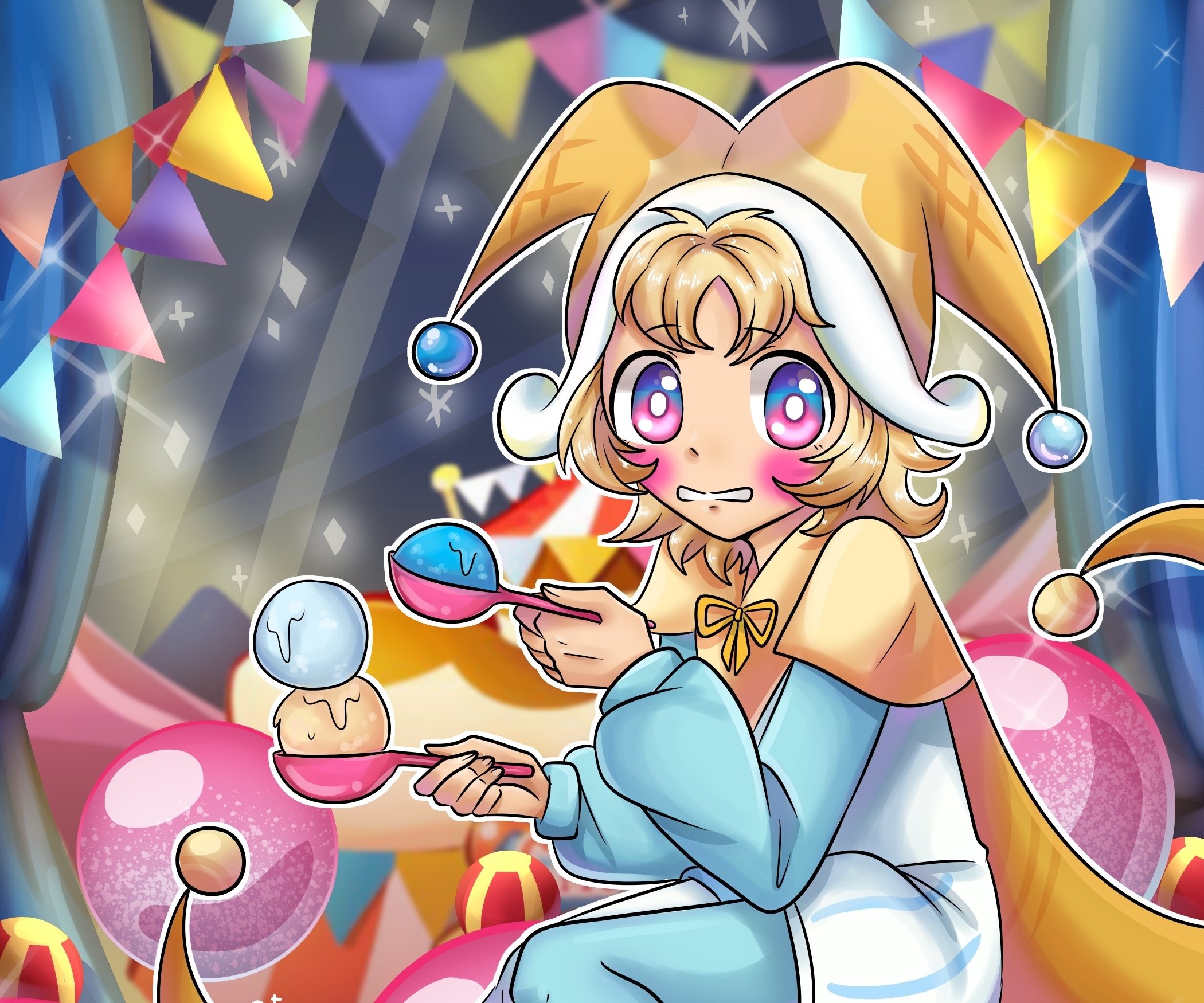 Ice Juggler Cookie from Cookie Run: OvenBreak HD Wallpaper