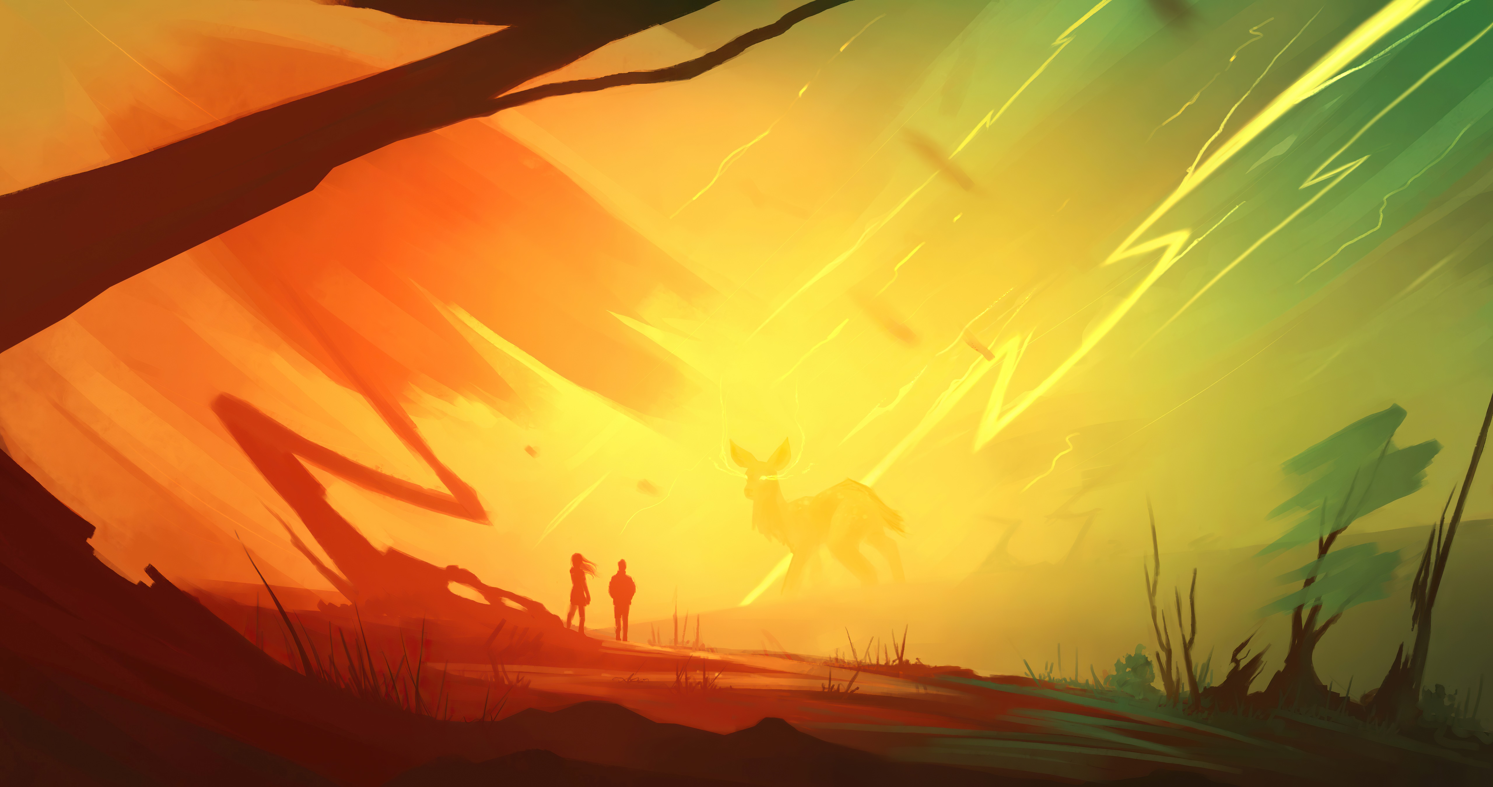 Fantasy Animal 4K Spirit HD Wallpaper