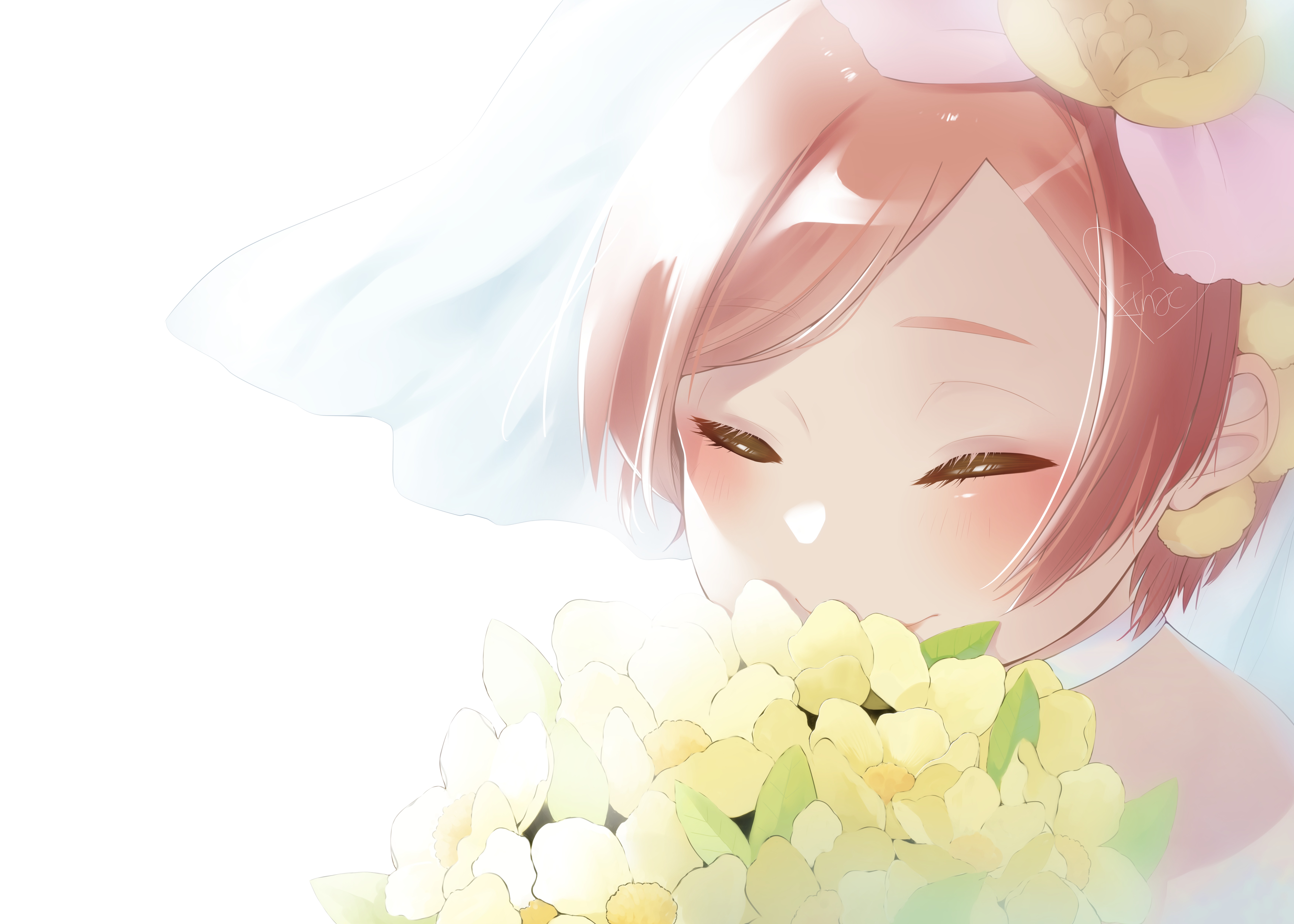 Rin Hoshizora from Love Live! 4K HD Wallpaper