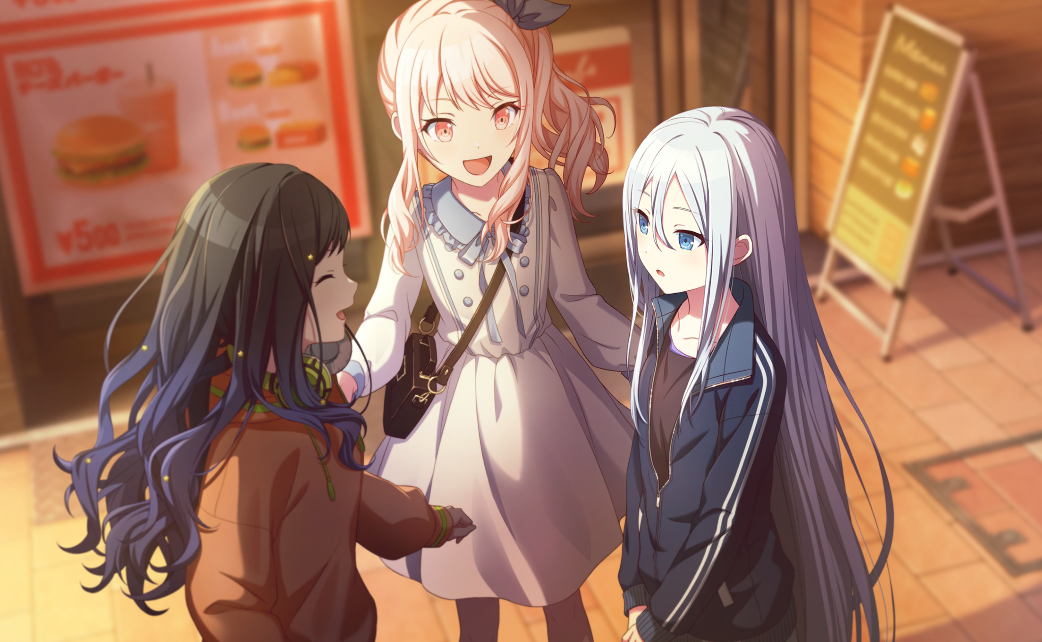 Akiyama Mizuki, Yoisaki Kanade, and Shiraishi An from Project Sekai HD Wallpaper