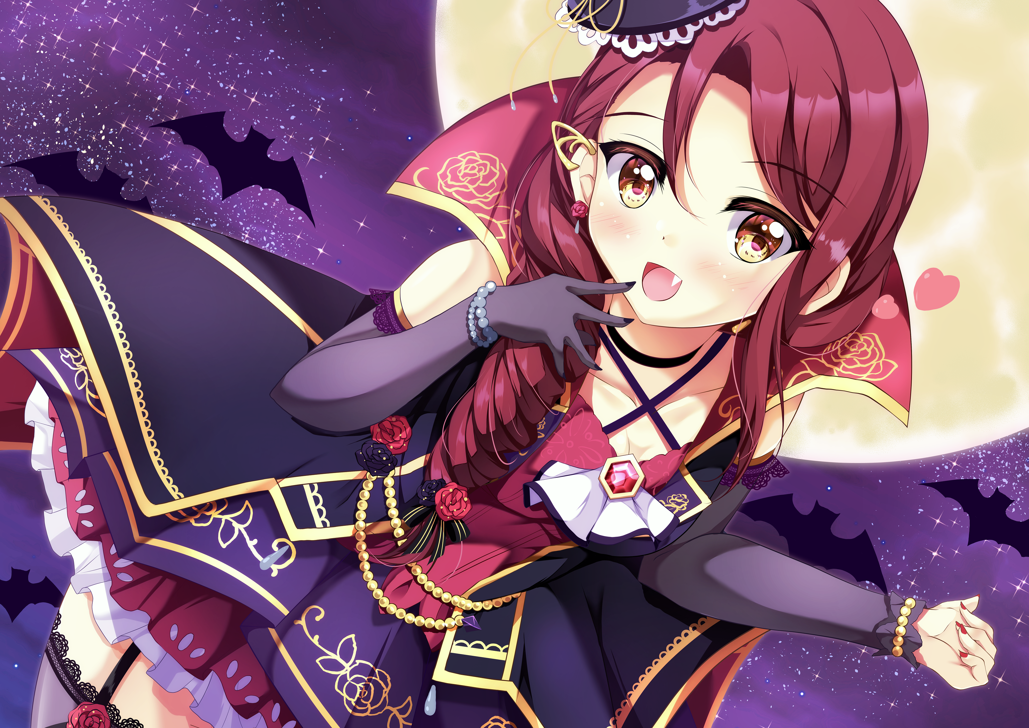 Riko Sakurauchi from Love Live! Sunshine!! as a vampire HD Wallpaper