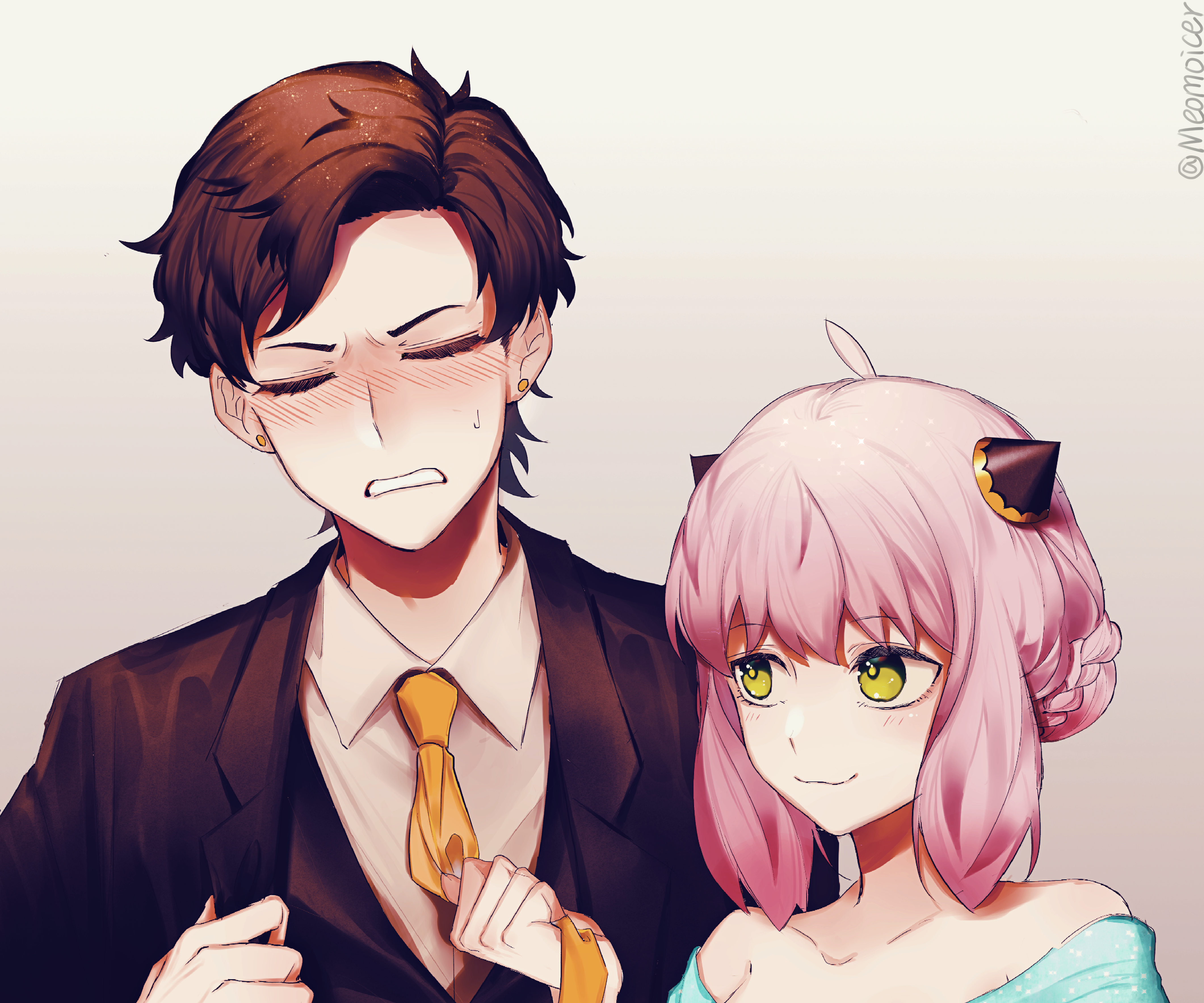 Damian Desmond and Anya Forger from Spy X HD Wallpaper