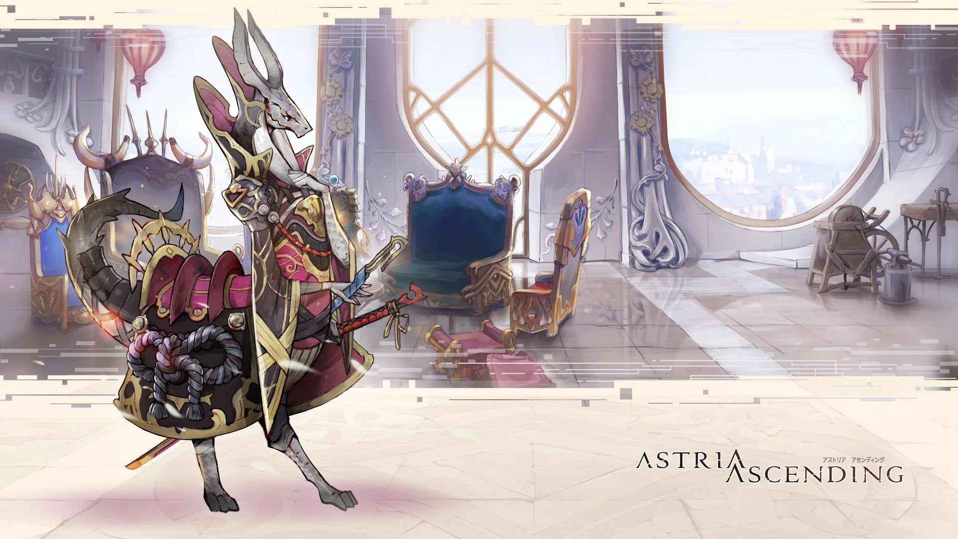 Astria Ascending character in ornate room HD Wallpaper