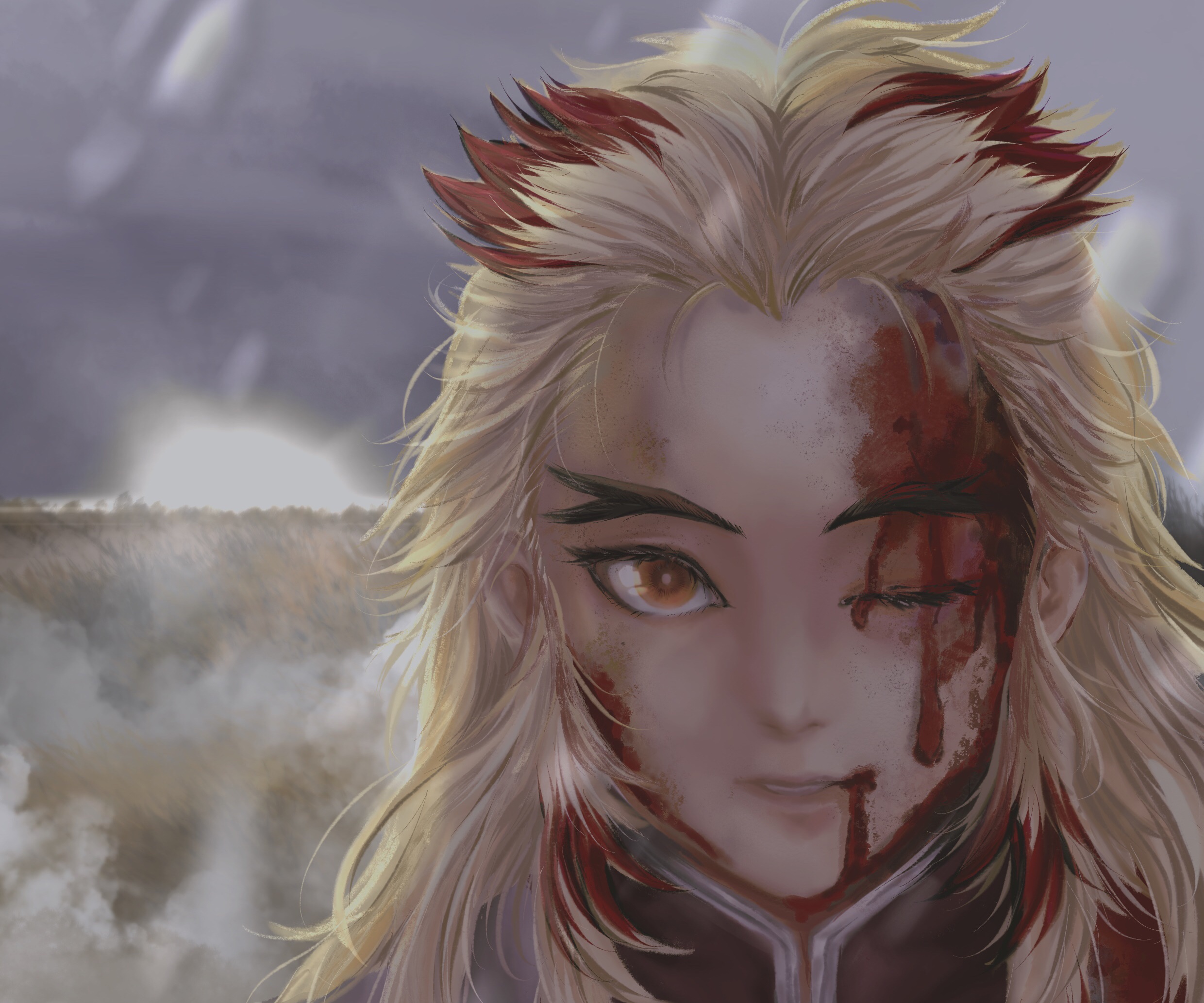 Kyojuro Rengoku from Demon Slayer: Kimetsu No Yaiba HD Wallpaper