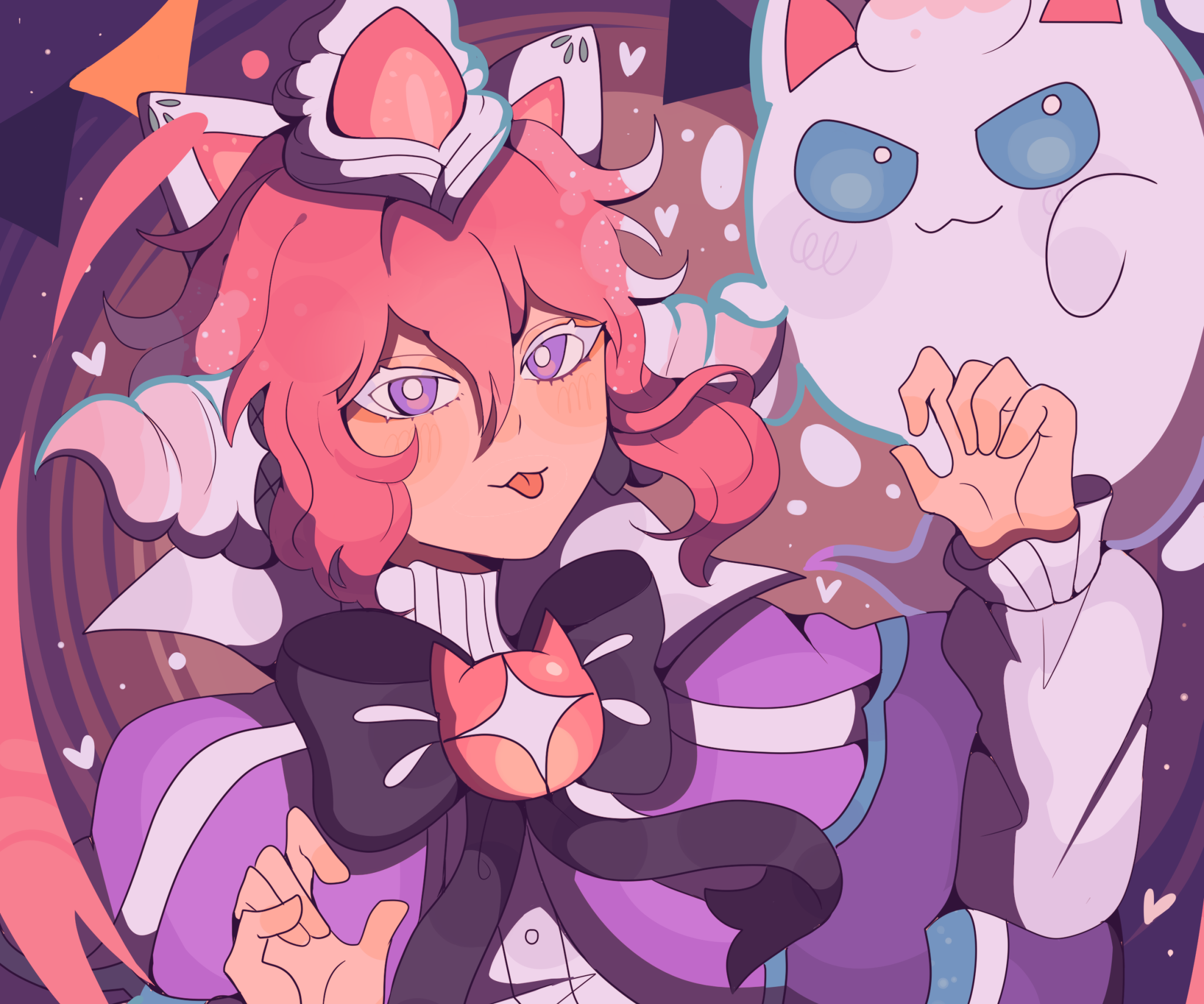 Strawberry Crepe Cookie from COOKIE RUN: KINGDOM HD Wallpaper