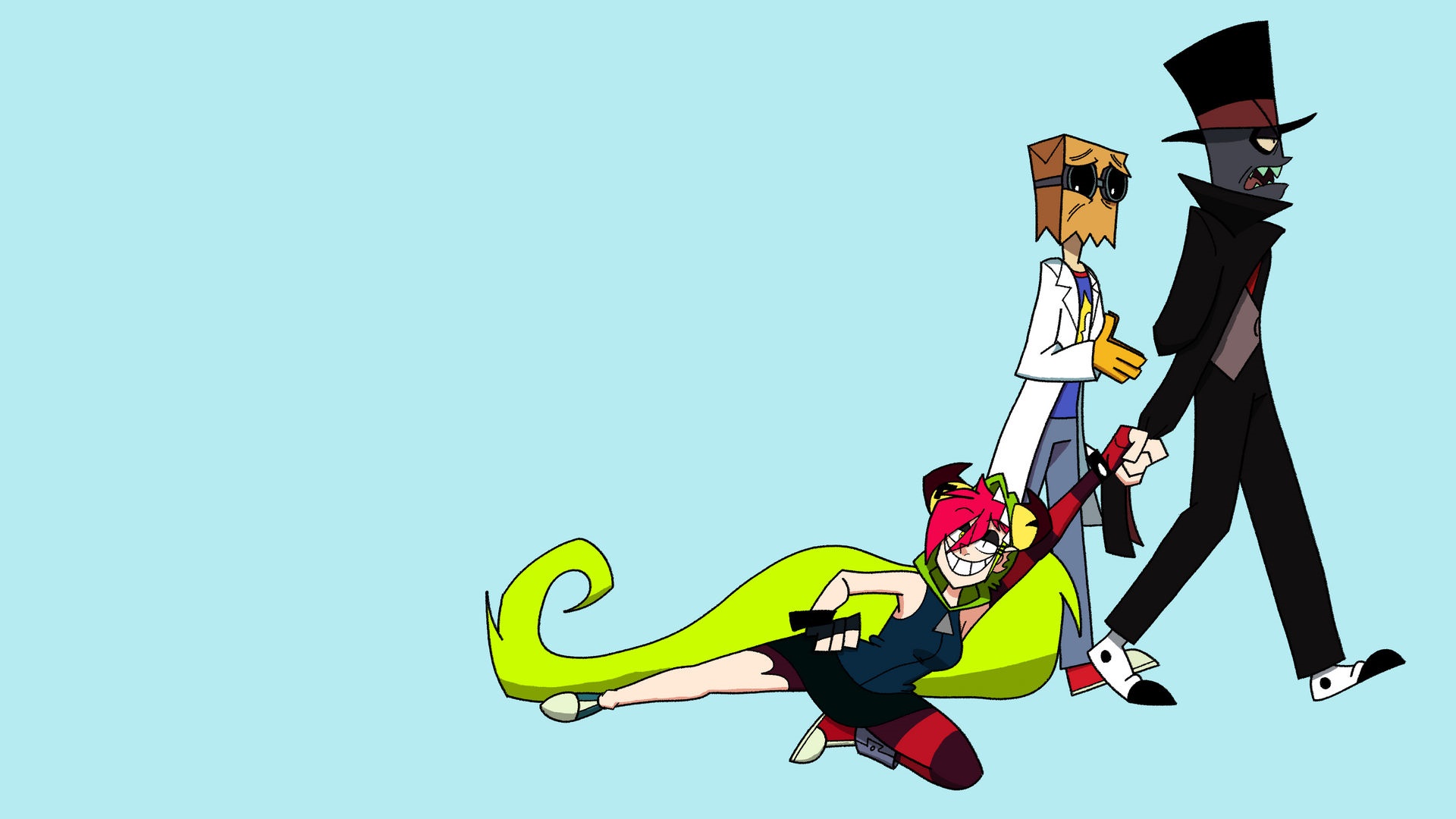 Villainous characters walking HD Wallpaper
