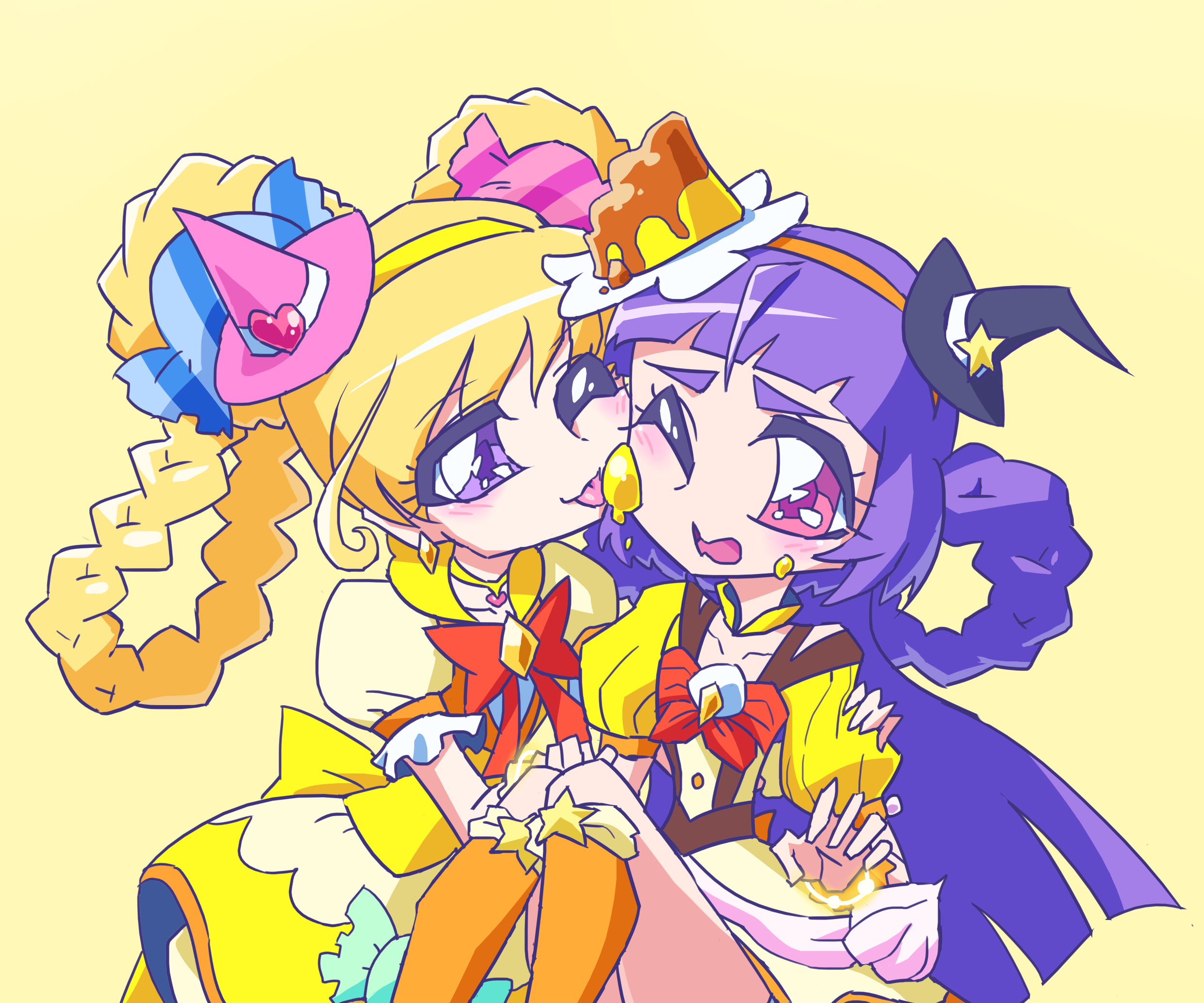 Maho Girls PreCure! Asahina Mirai and Izayoi Riko HD Wallpaper