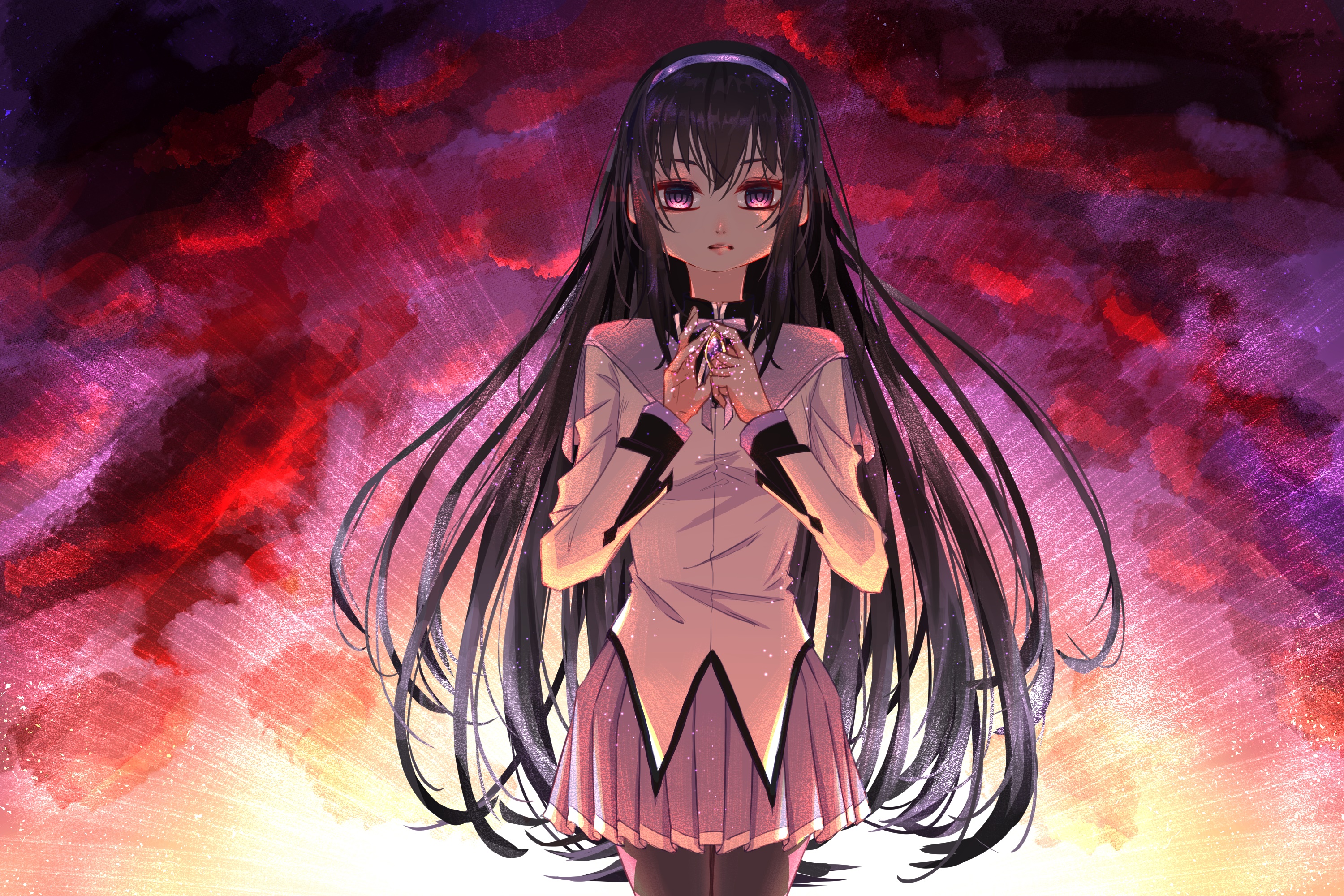 Homura Akemi from Puella Magi Madoka Magica HD Wallpaper