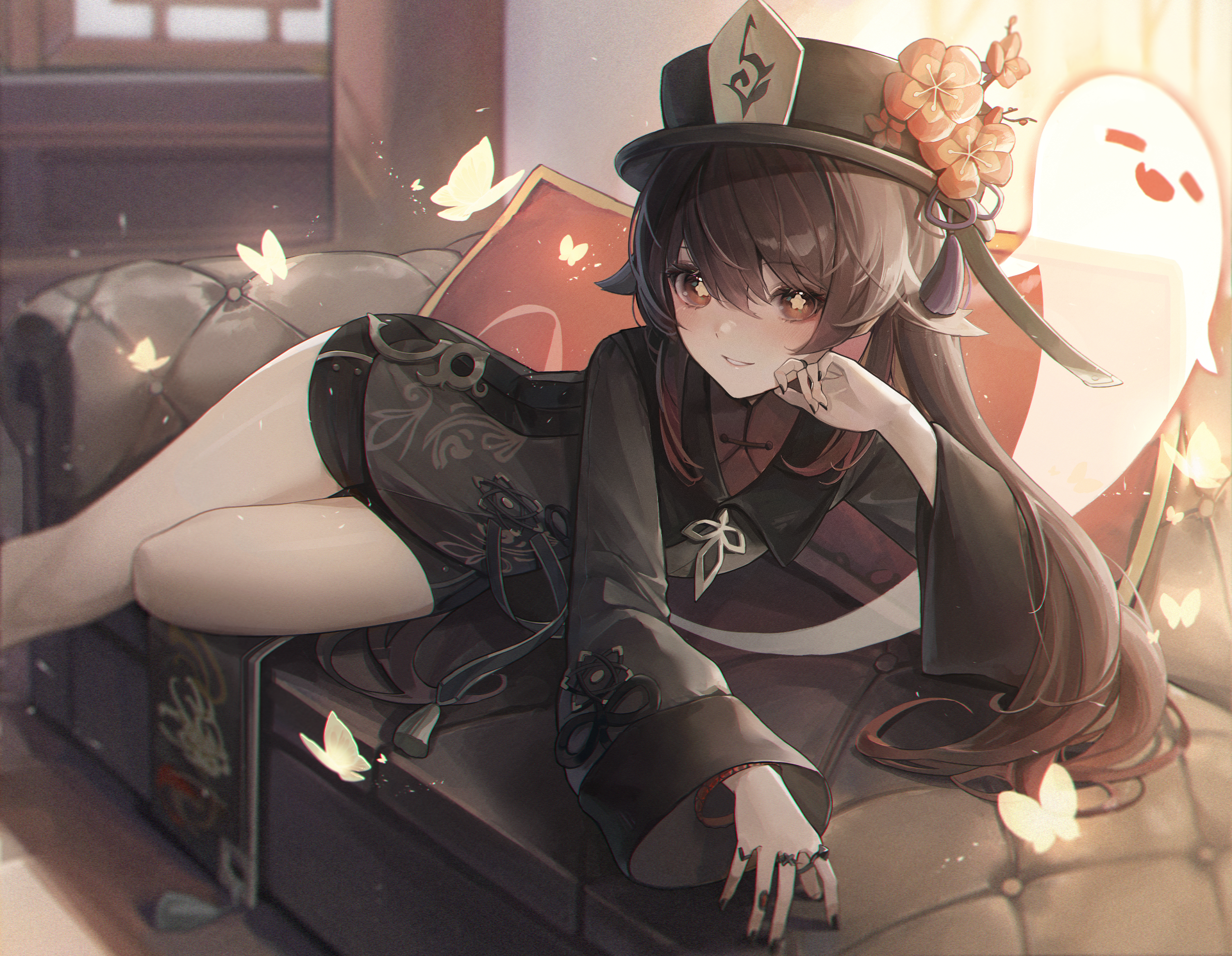 Hu Tao from Genshin Impact HD Wallpaper