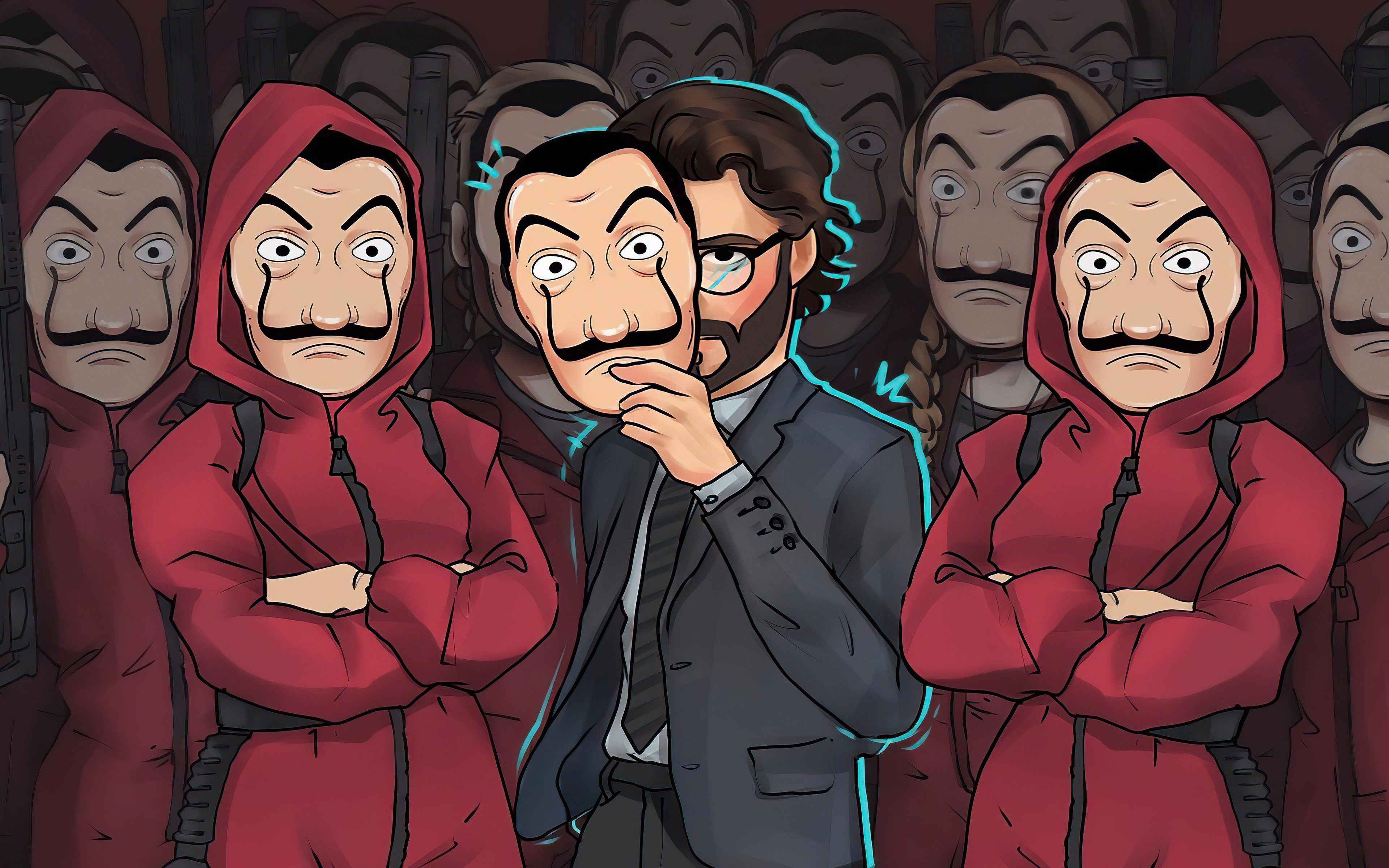 The Professor from Money Heist 4K HD Wallpaper