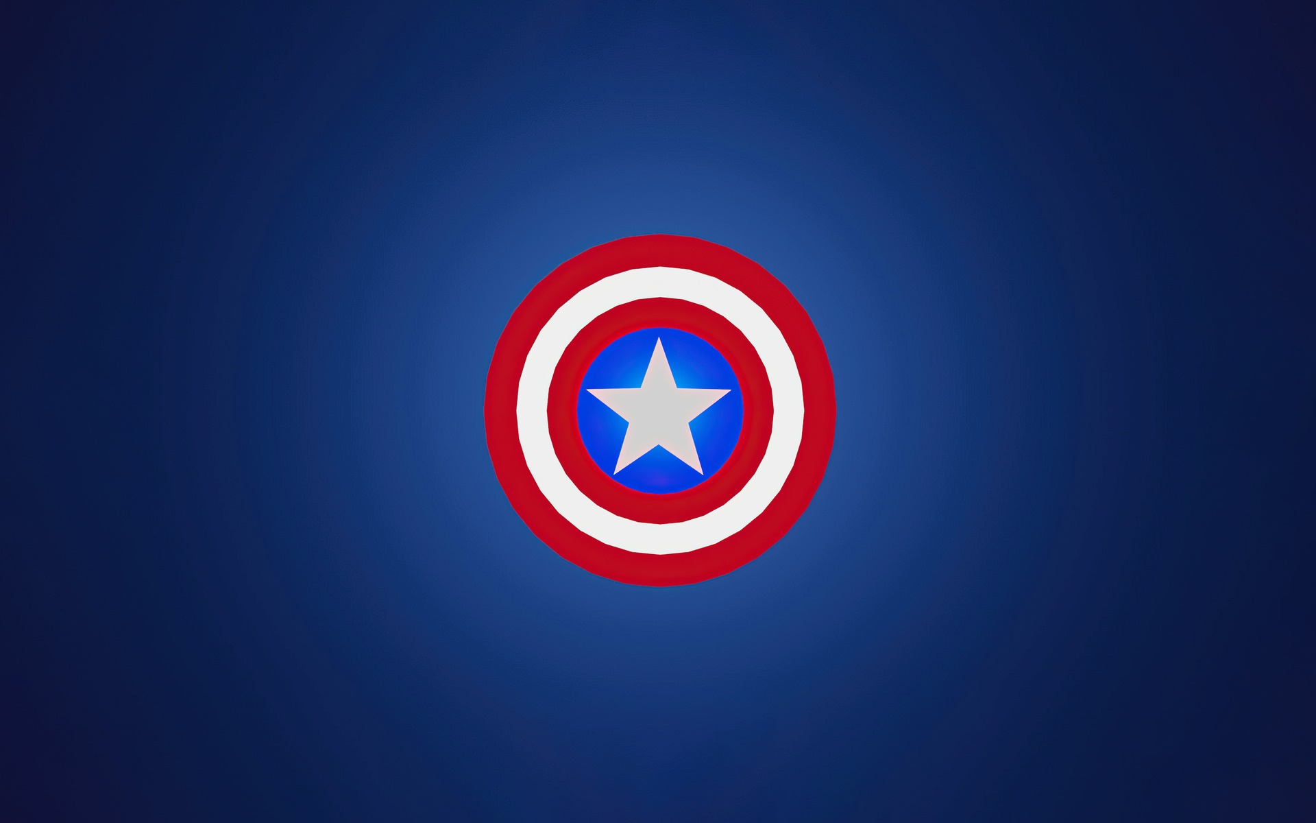 Captain America's Shield Minimalist Logo HD Wallpaper