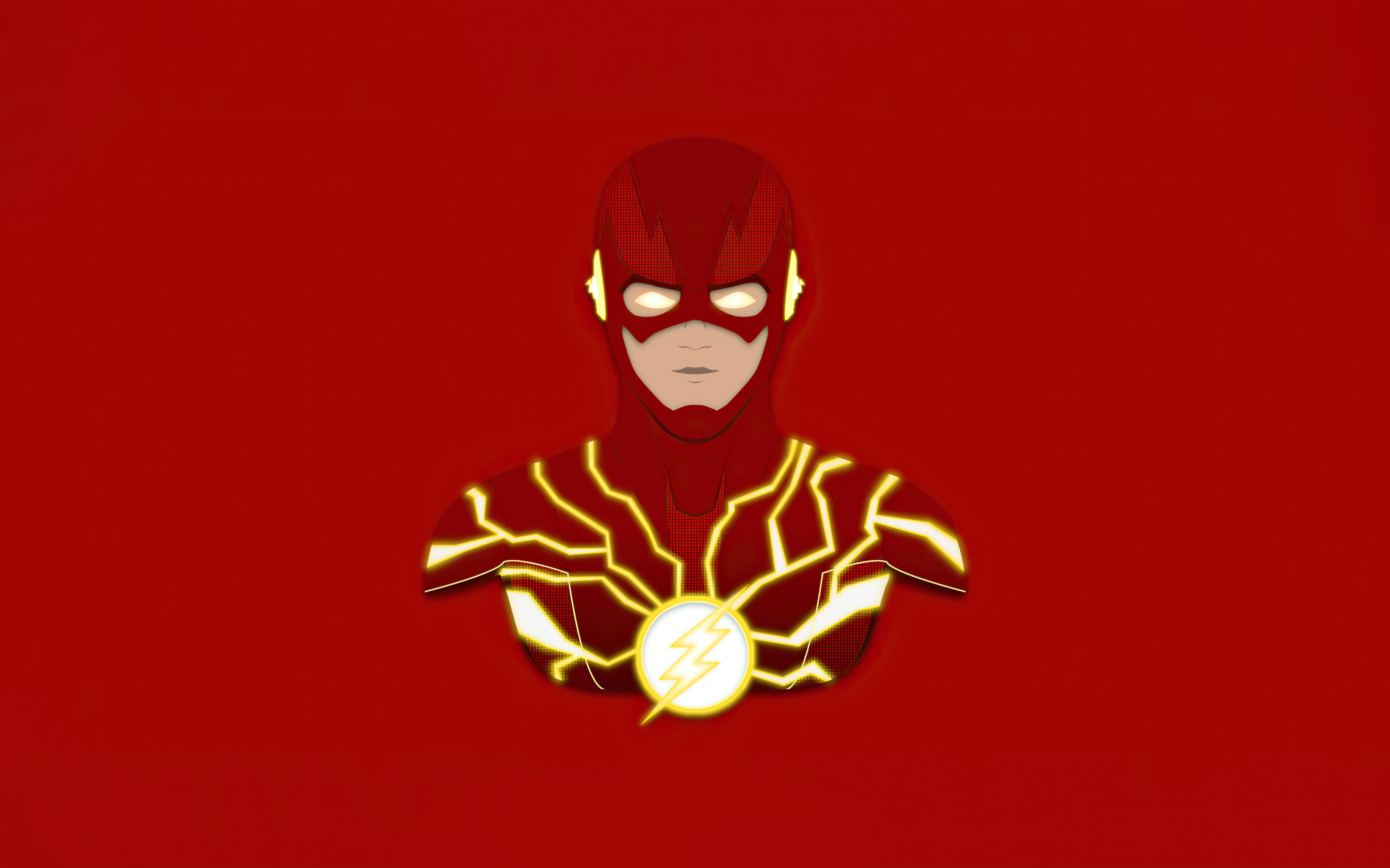 The Flash from DC Comics Minimalist 4K HD Wallpaper