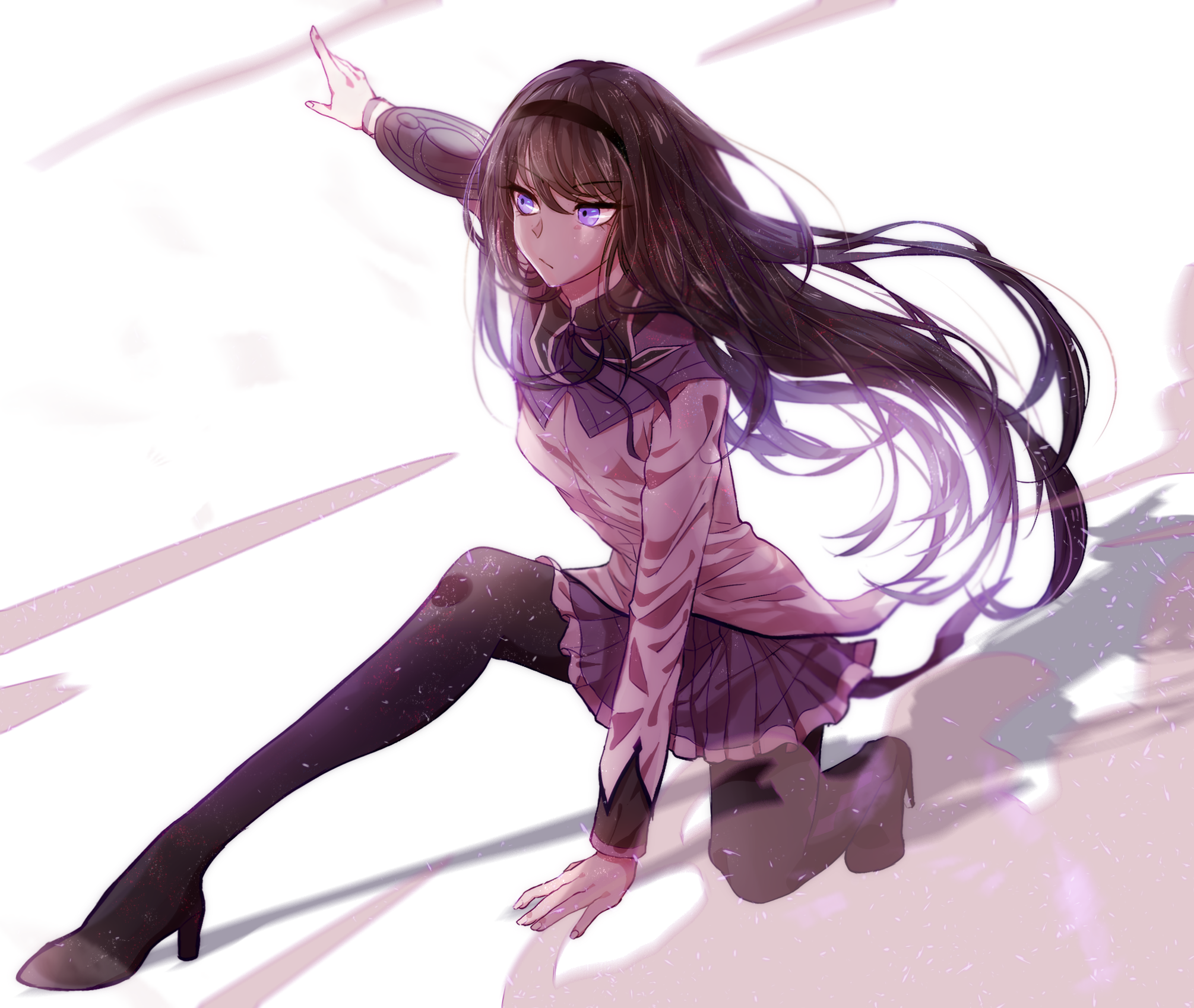 Homura Akemi from Puella Magi Madoka Magica HD Wallpaper
