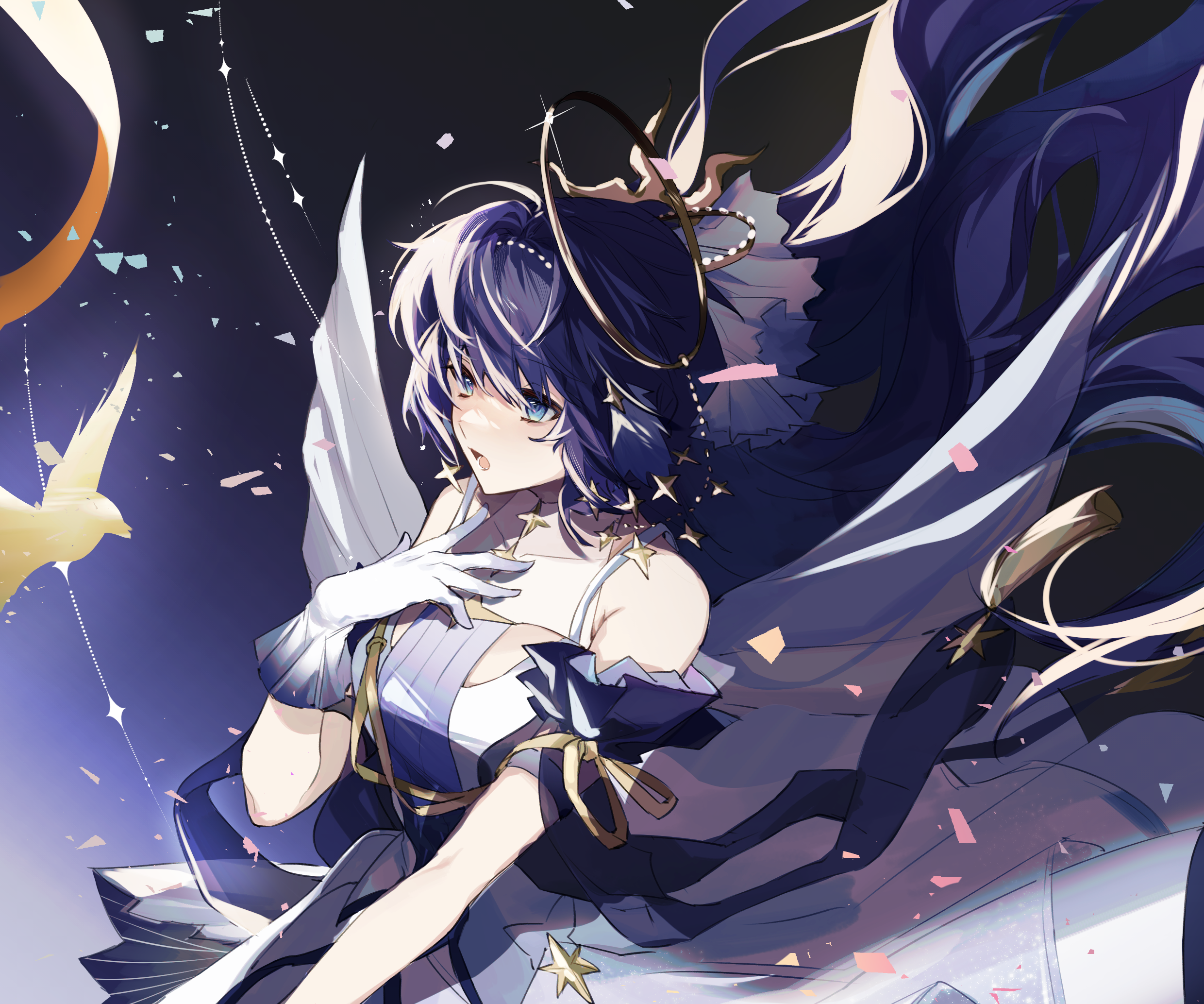 Astesia from Arknights with Blue Hair HD Wallpaper