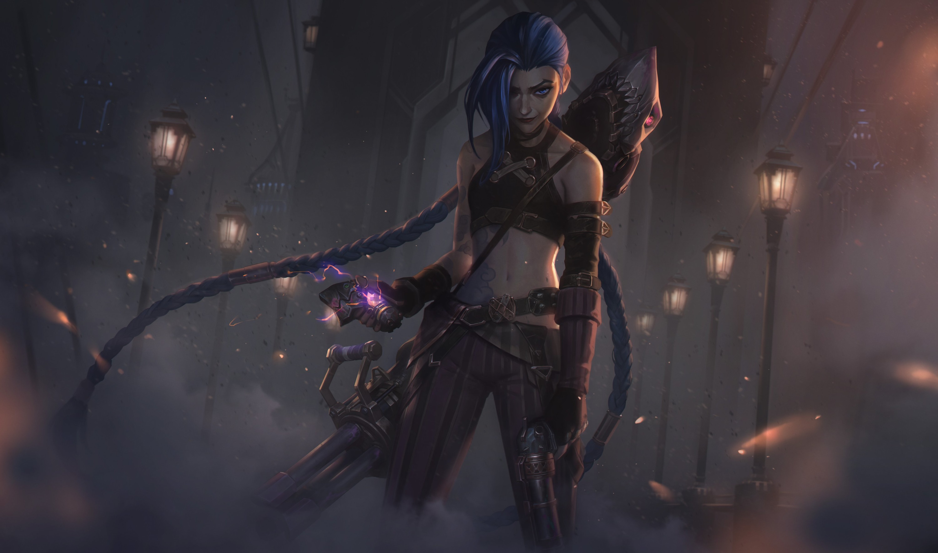 Jinx from Arcane League of Legends HD Wallpaper