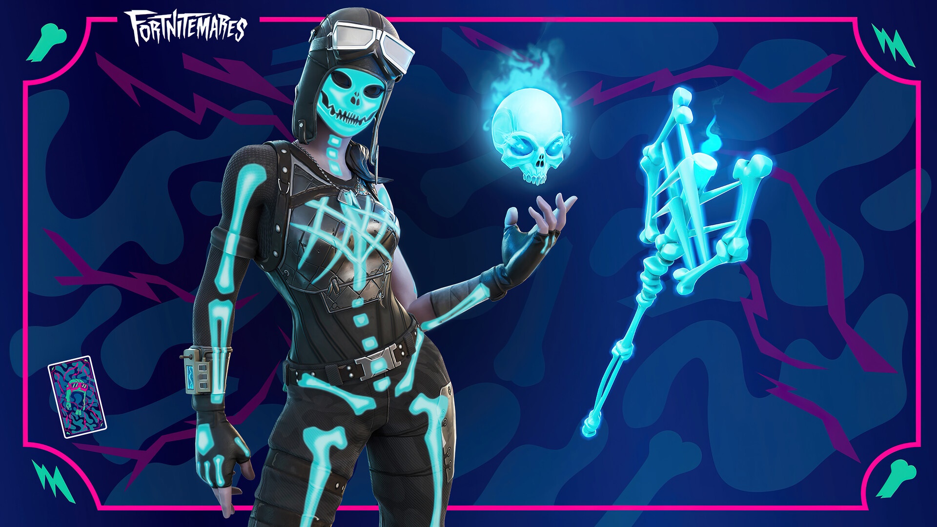 Skeletara from Fortnite HD Wallpaper