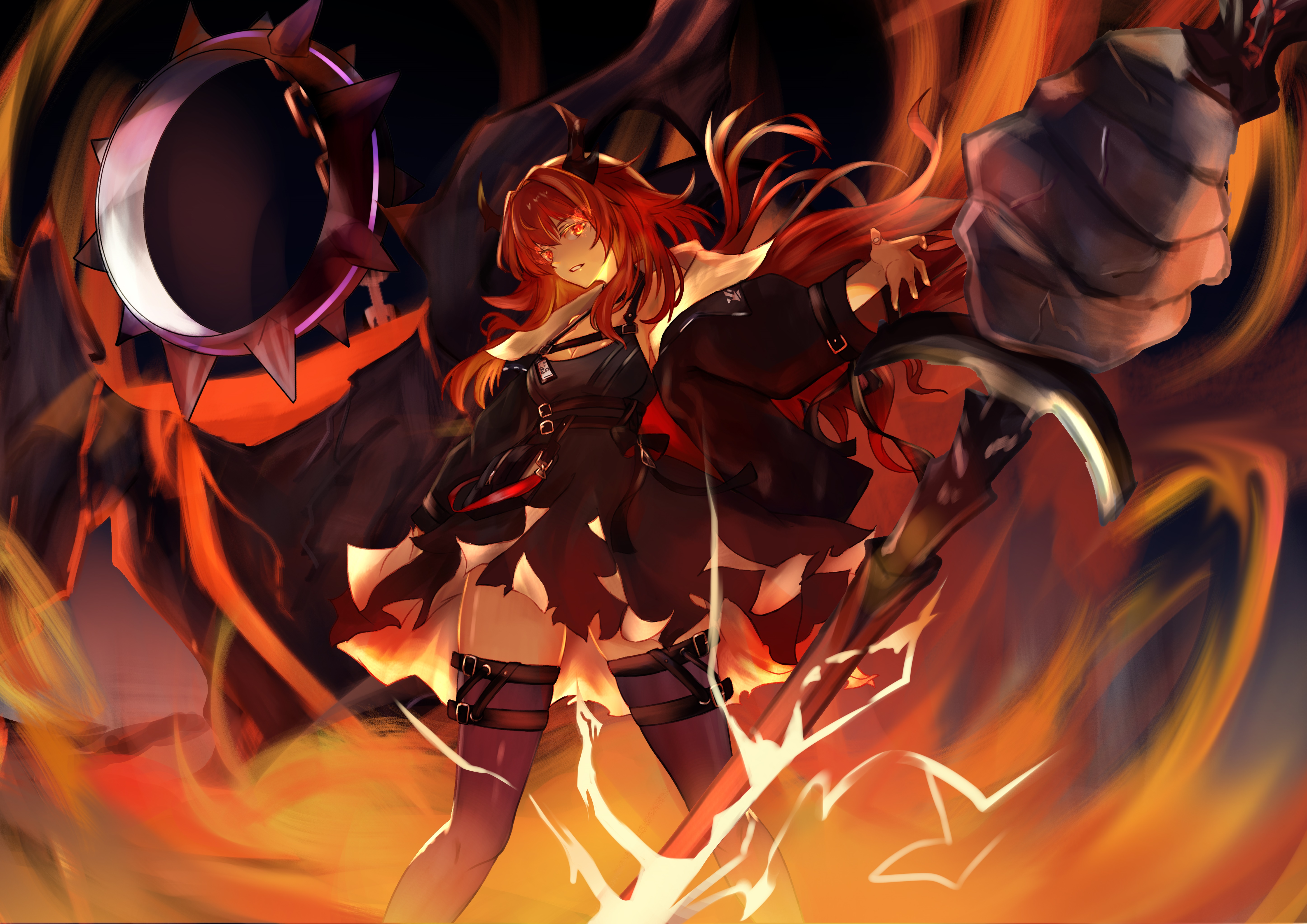 Surtr from Arknights 4K HD Wallpaper