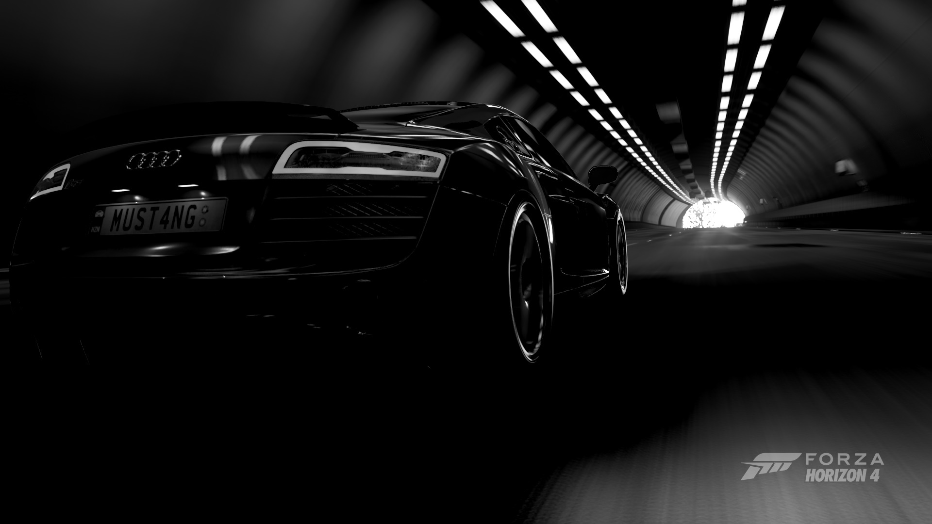 Audi R8 in a tunnel, Forza Horizon 4 HD Wallpaper