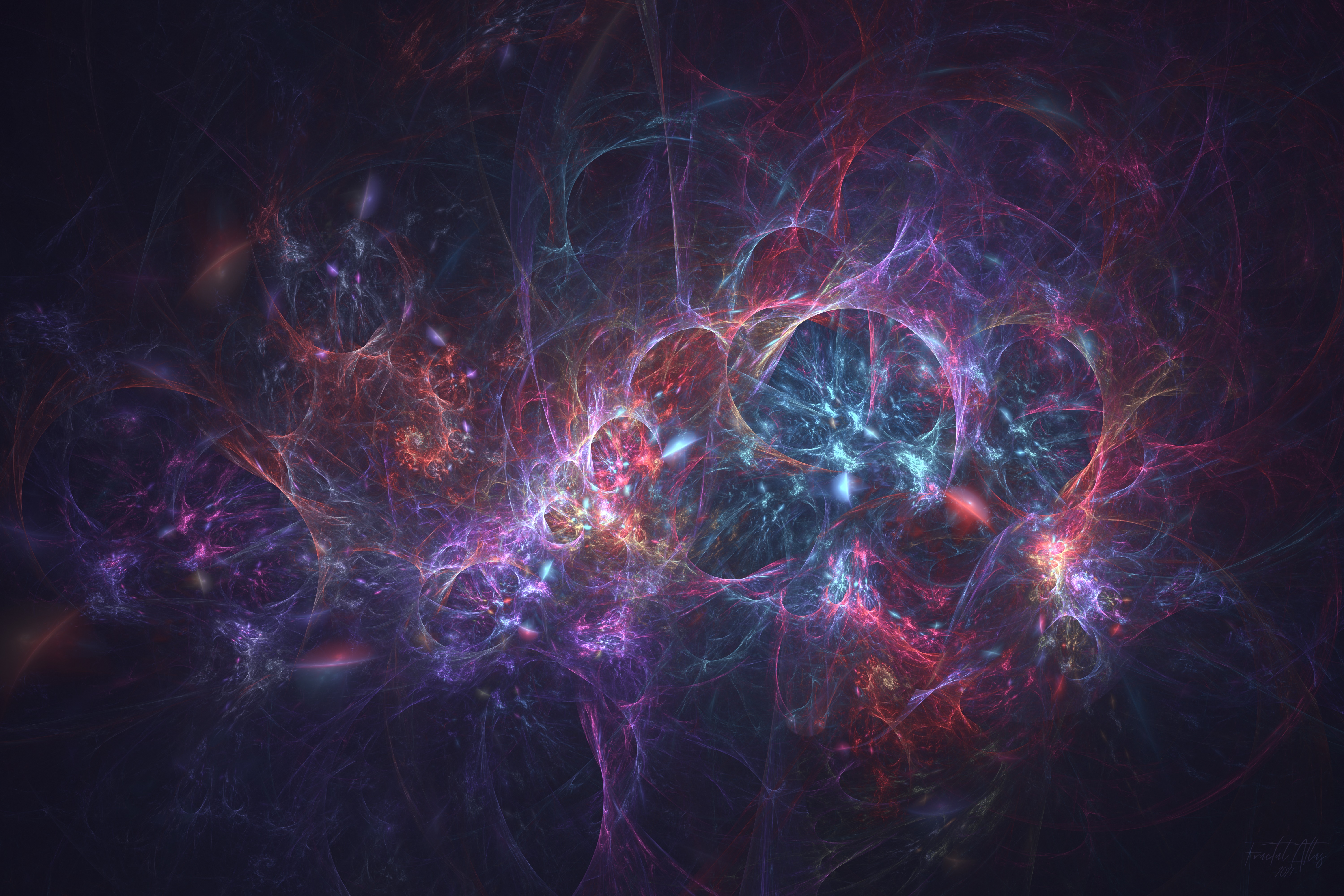 Color Blast Fractal Art HD Wallpaper