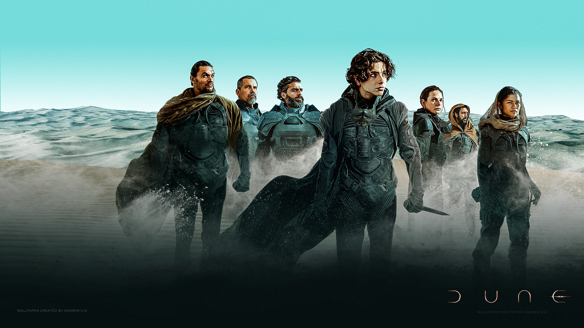 Dune (2021) Cast on a Beach HD Wallpaper