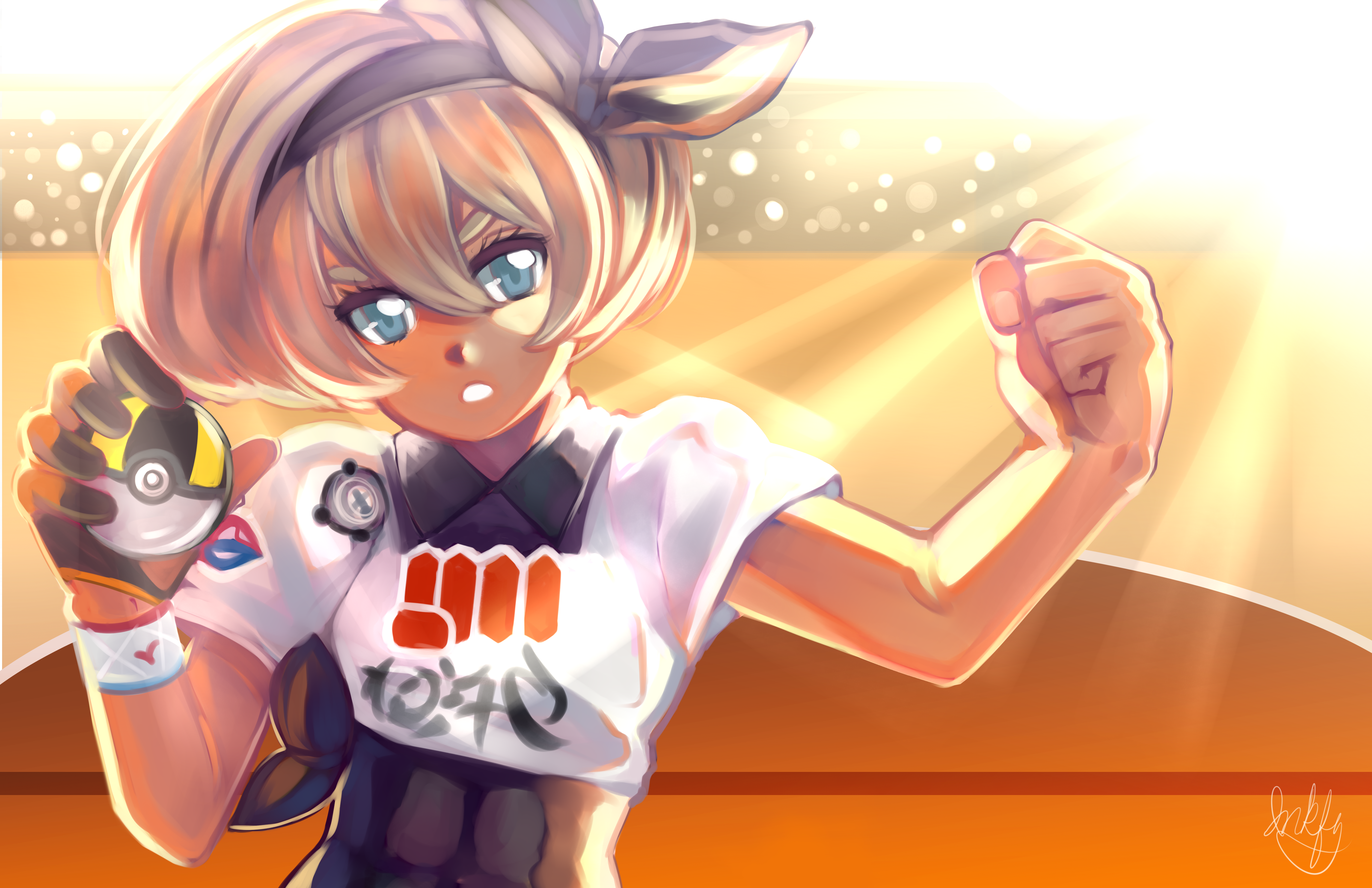 Bea from Pokémon Sword and Shield 4K HD Wallpaper