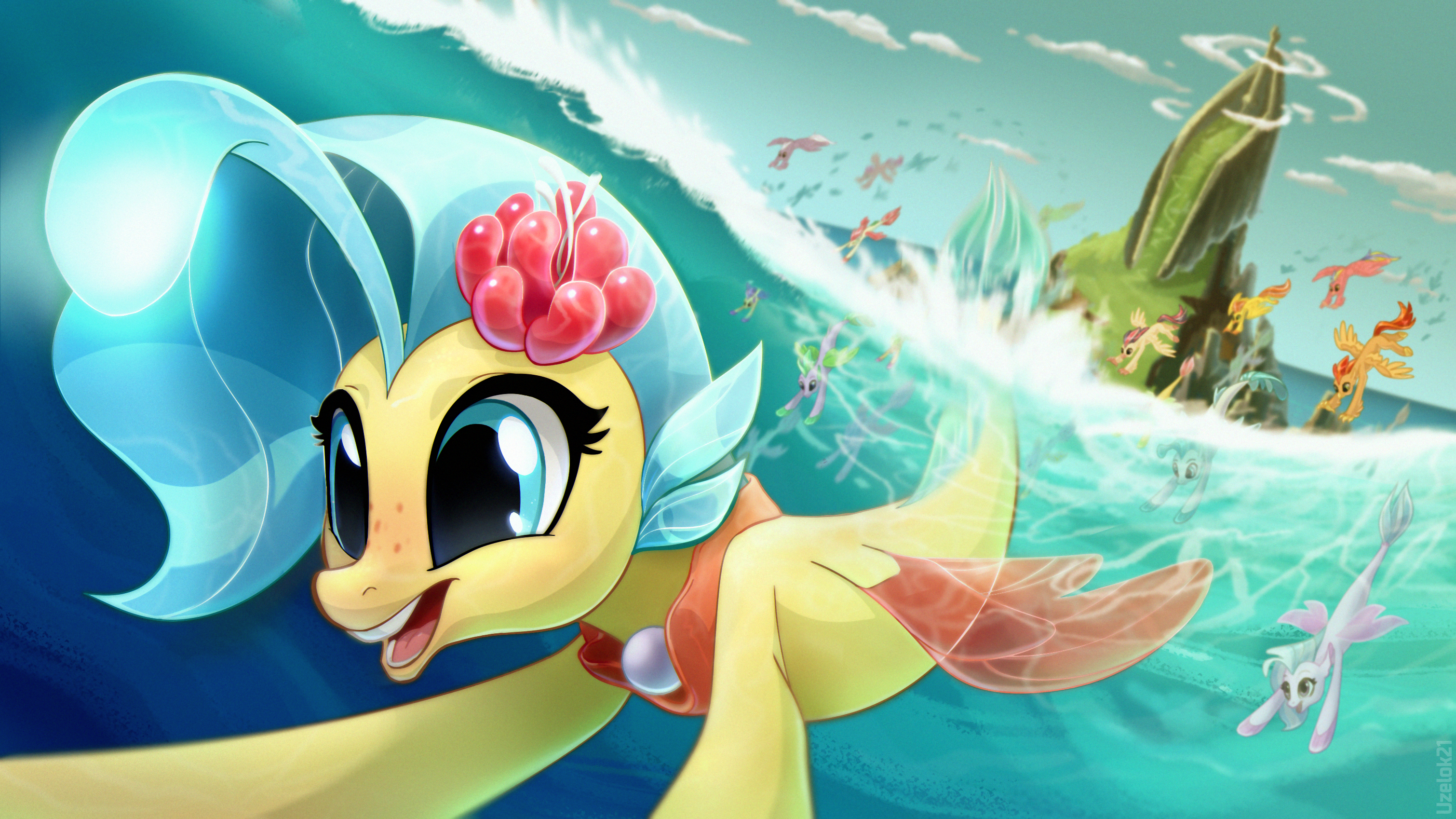 Princess Skystar and Silverstream from My Little Pony HD Wallpaper