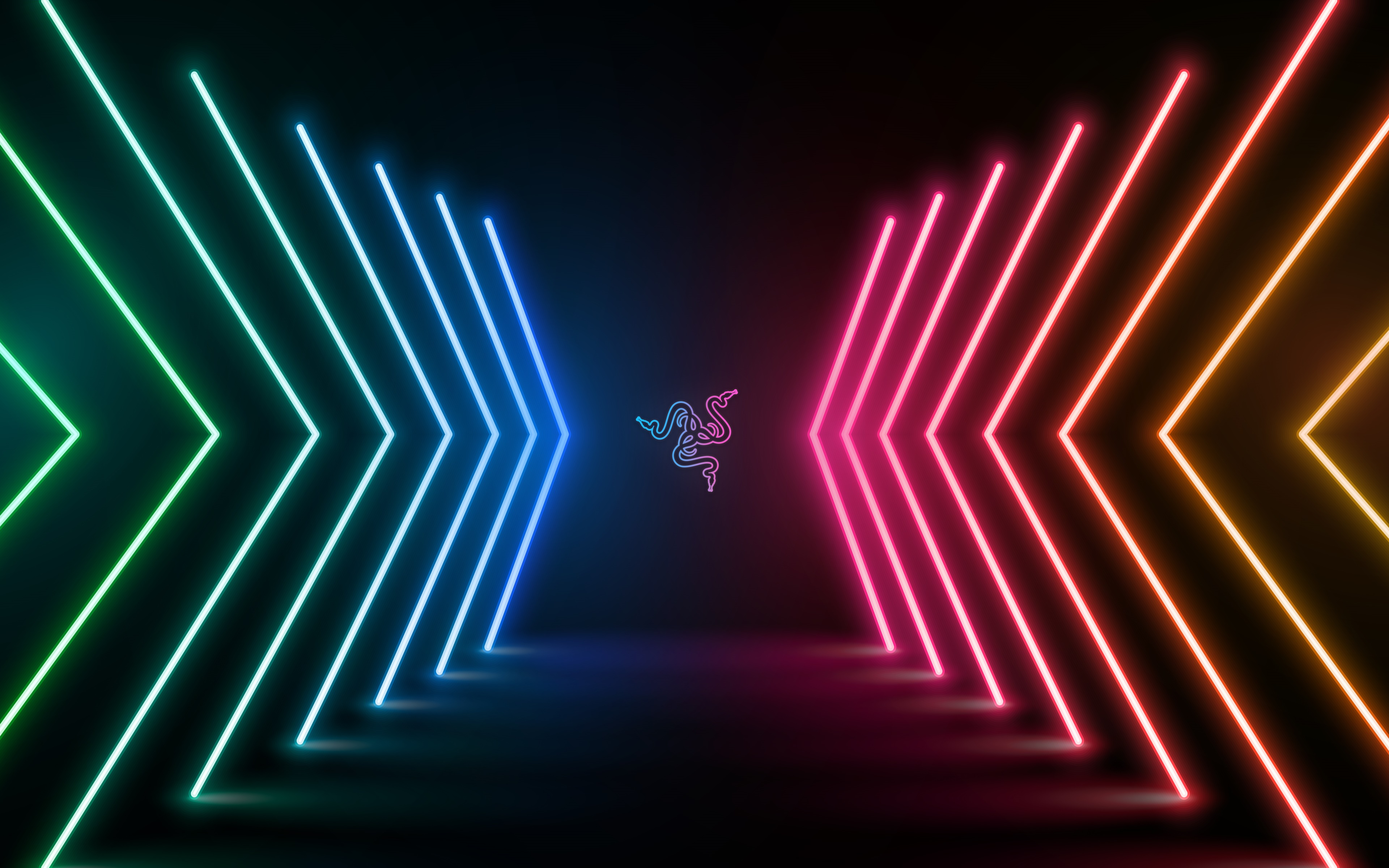 Razer Neon 4K HD Wallpaper