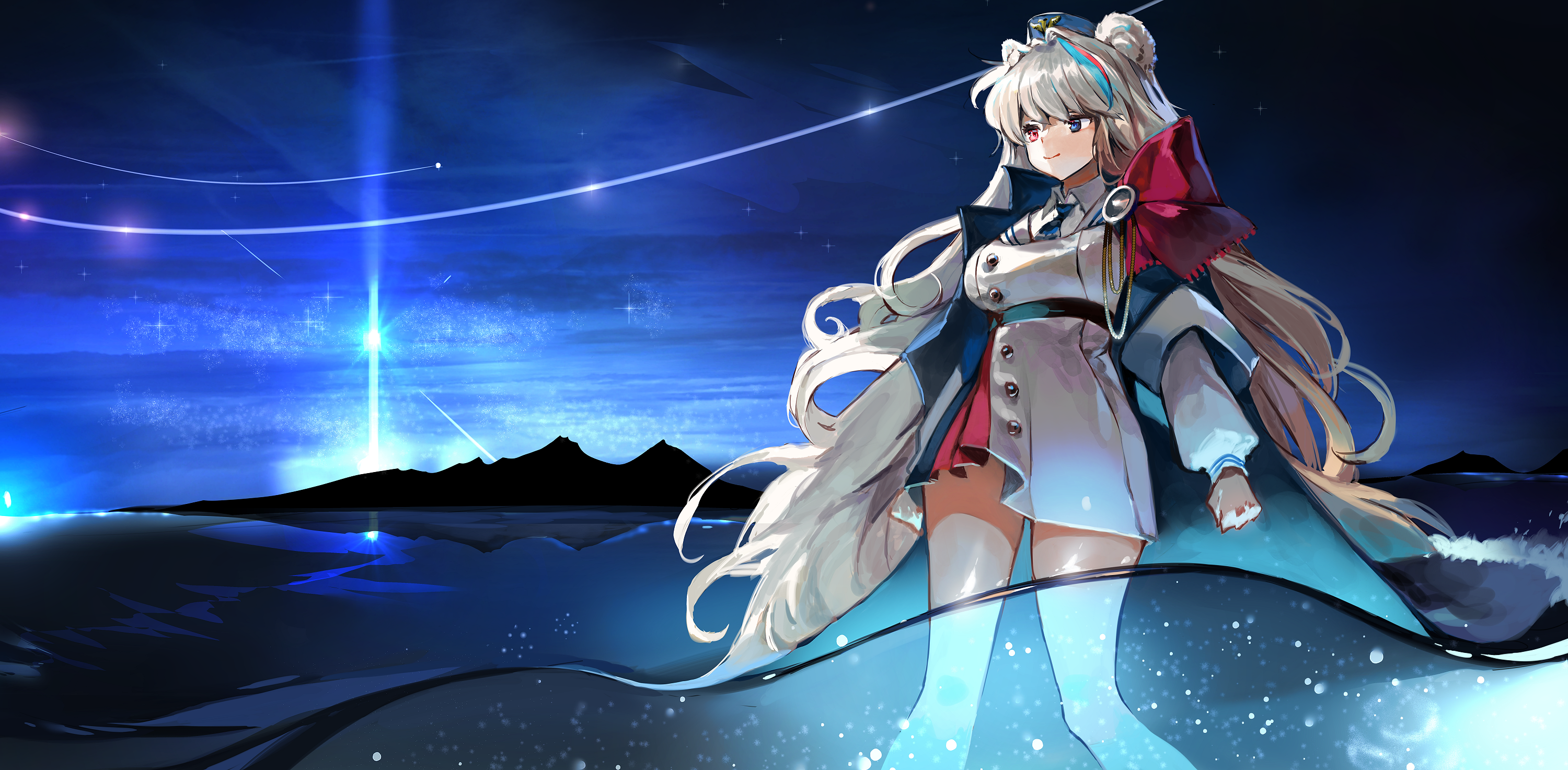 Rosa from Arknights in a uniform HD Wallpaper
