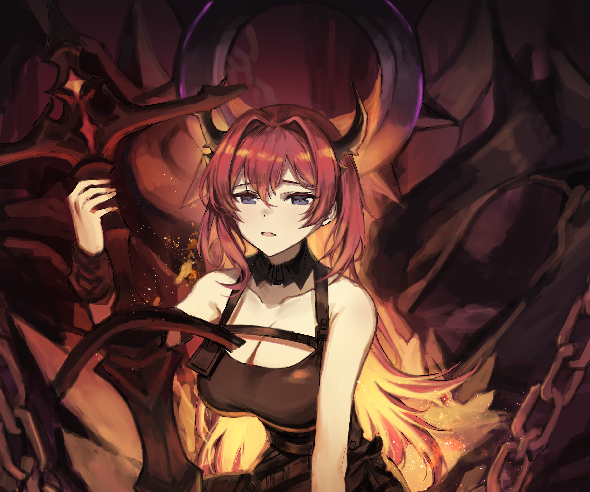 Surtr from Arknights HD Wallpaper