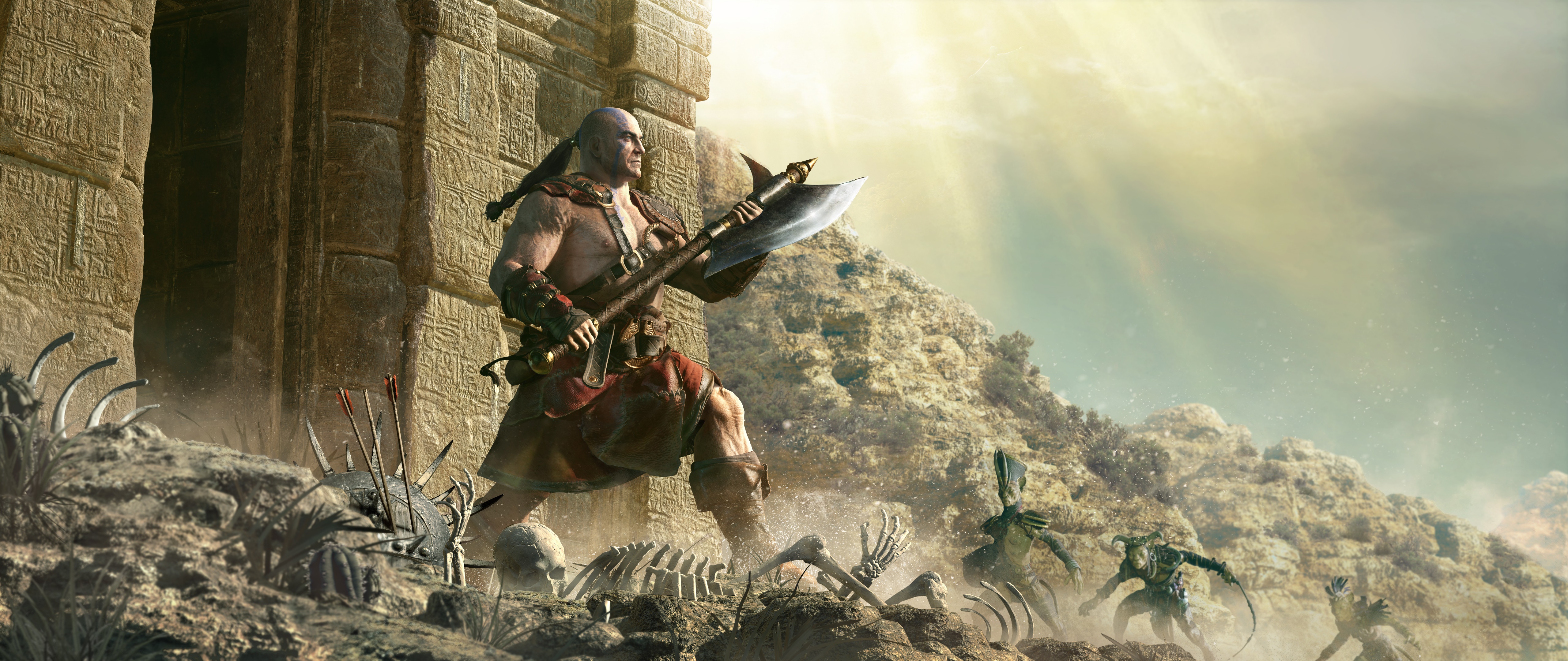 Barbarian from Diablo II: Resurrected 4K HD Wallpaper