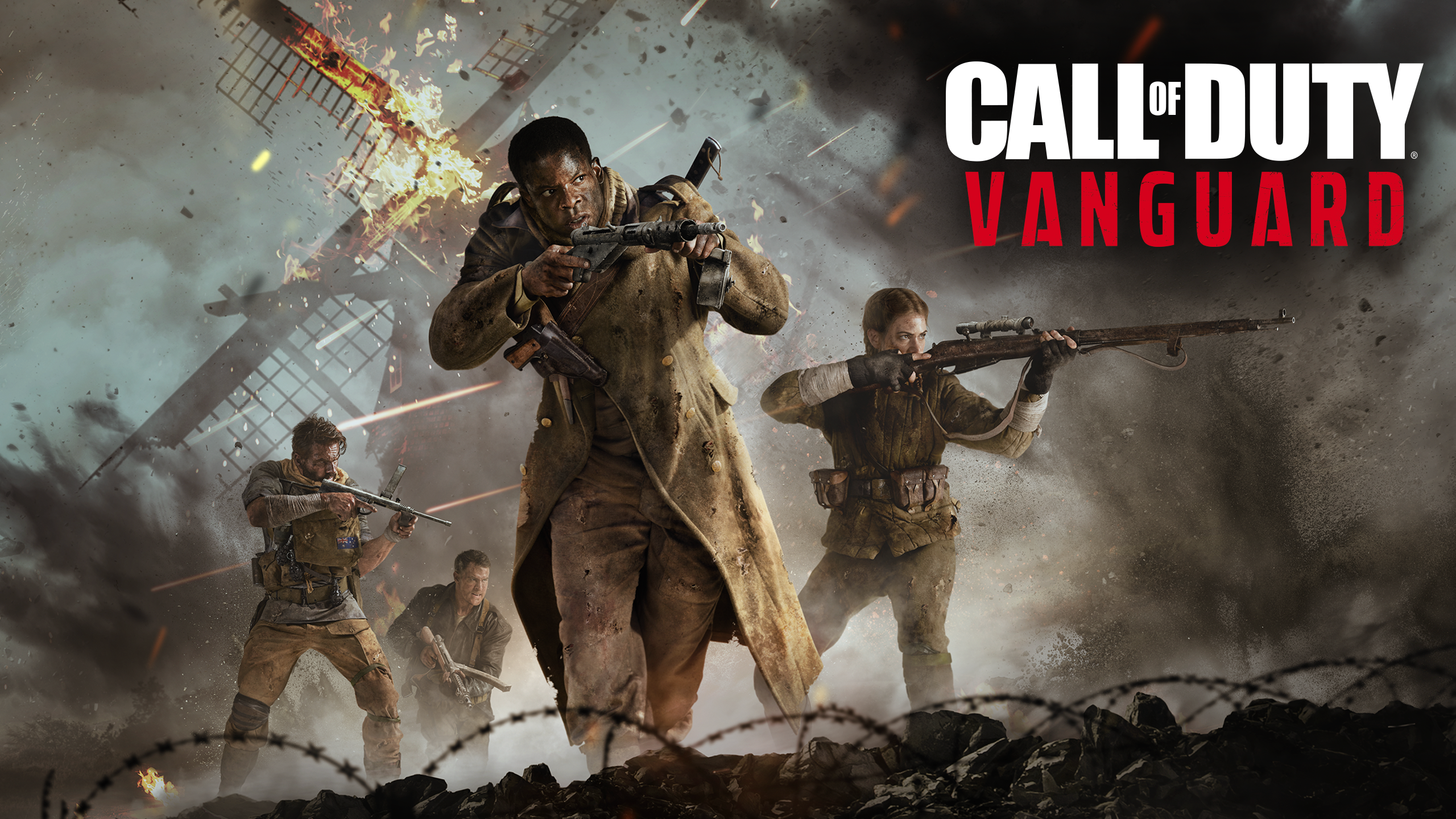 Call of Duty: Vanguard soldiers in combat HD Wallpaper