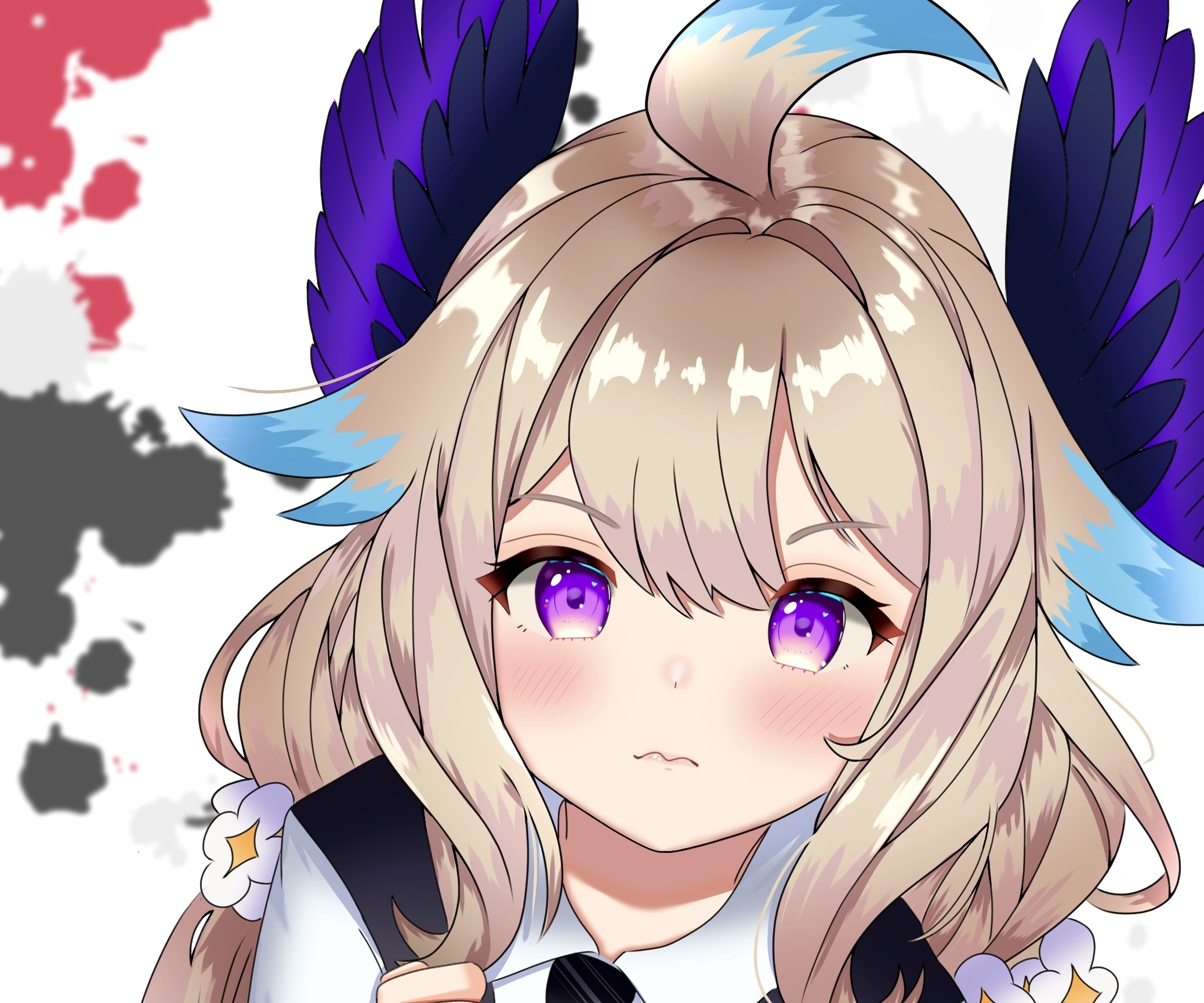 Enna Alouette from Nijisanji with Purple Eyes HD Wallpaper