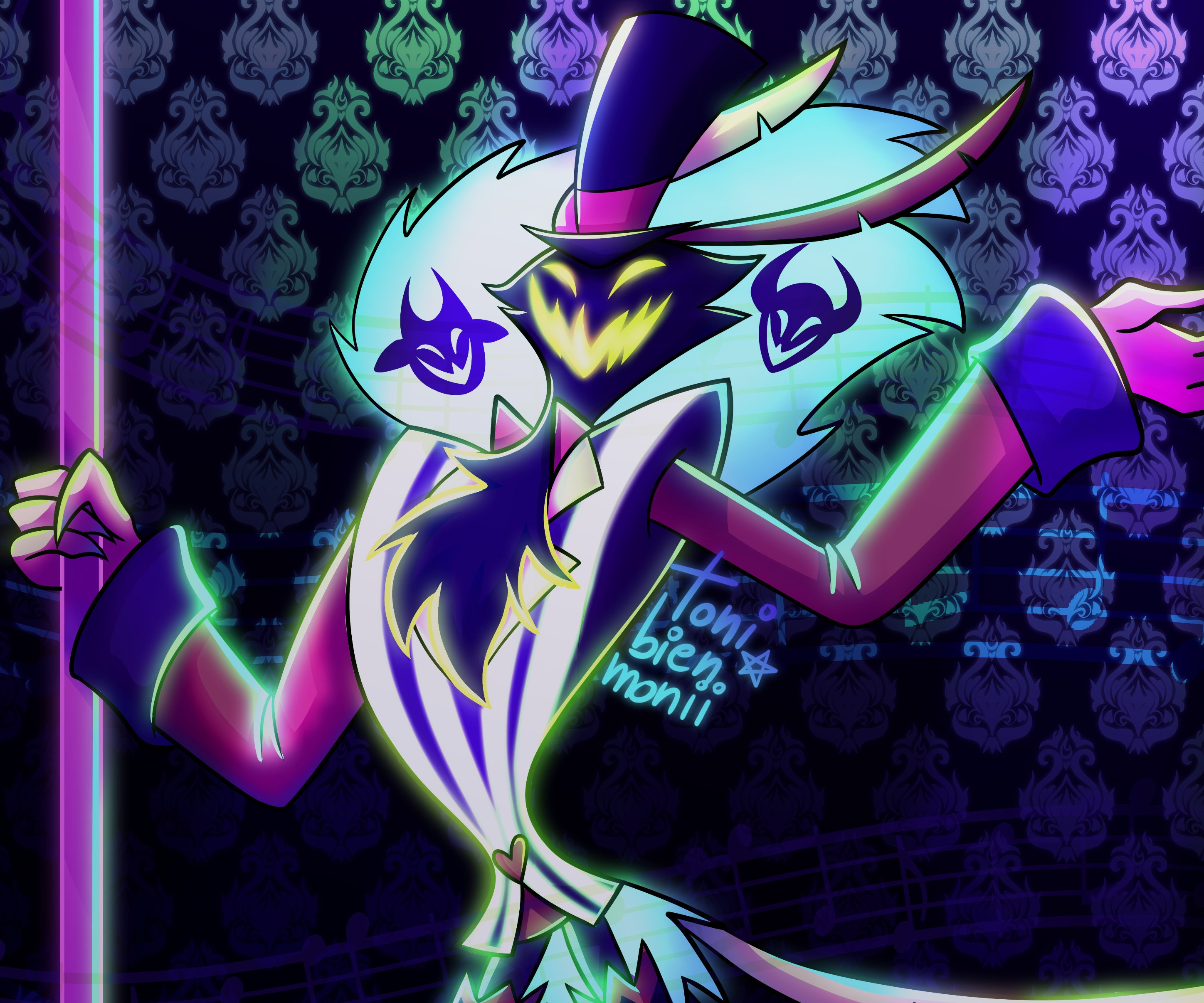Asmodeus from Helluva Boss HD Wallpaper