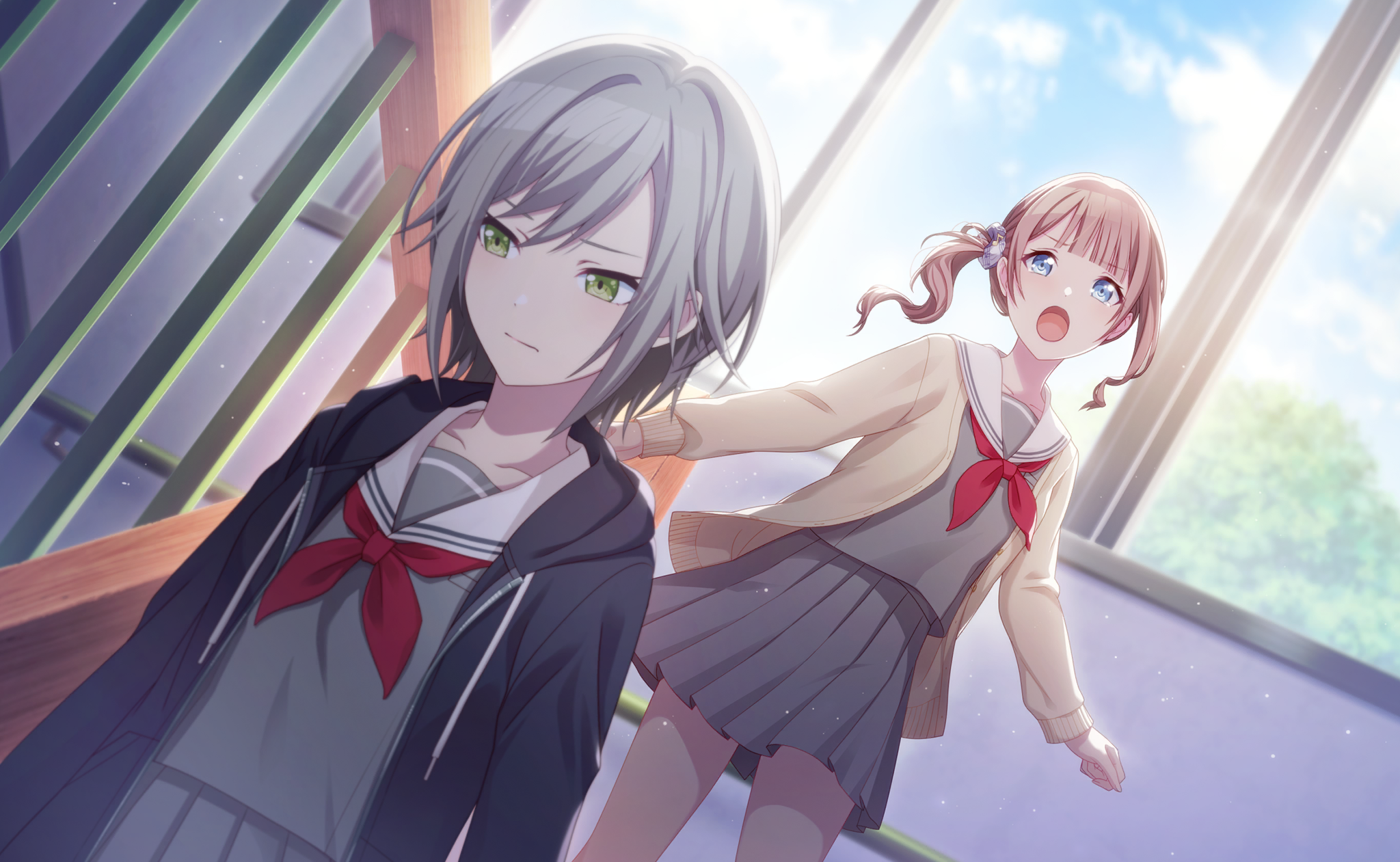 Mochizuki Honami and Hinomori Shiho from Project Sekai HD Wallpaper