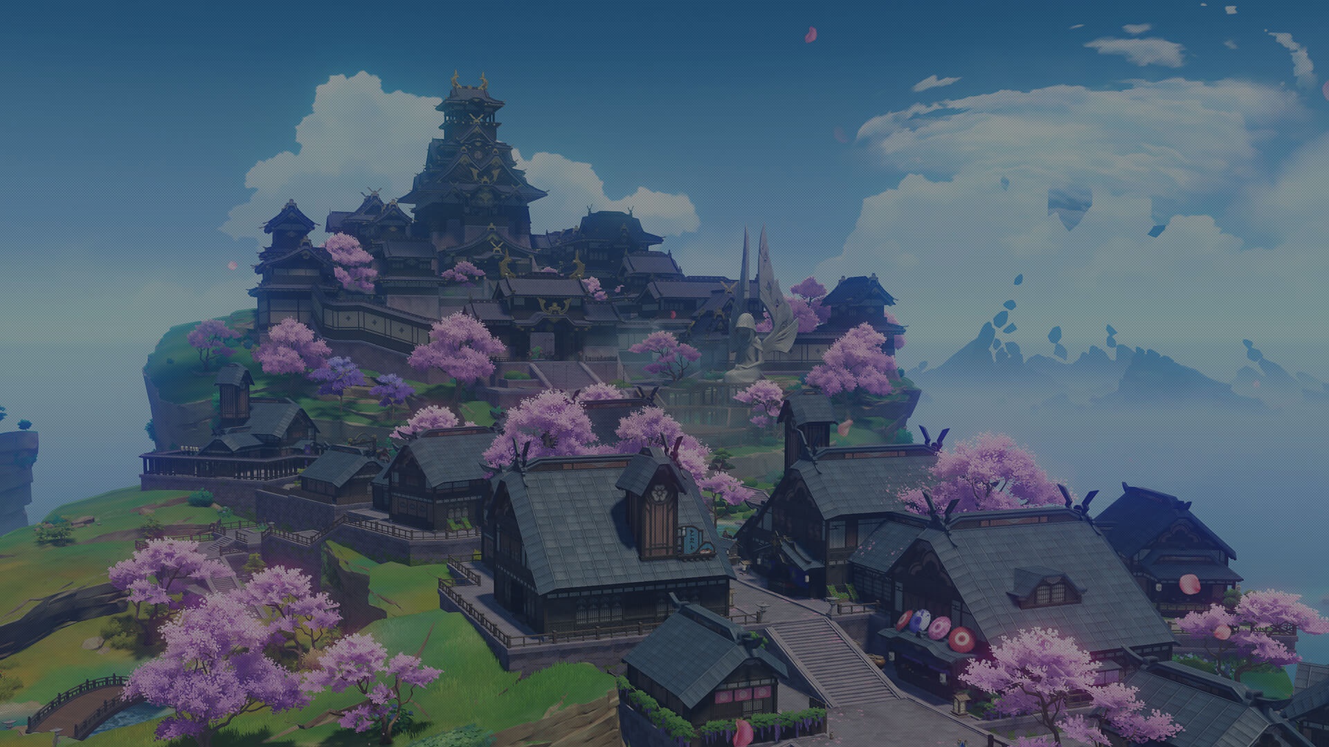 Inazuma City from Genshin Impact HD Wallpaper