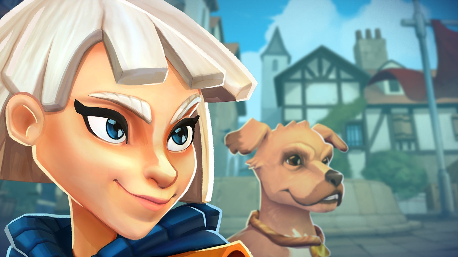 Girl and dog in Rollers Of The Realm: Reunion HD HD Wallpaper