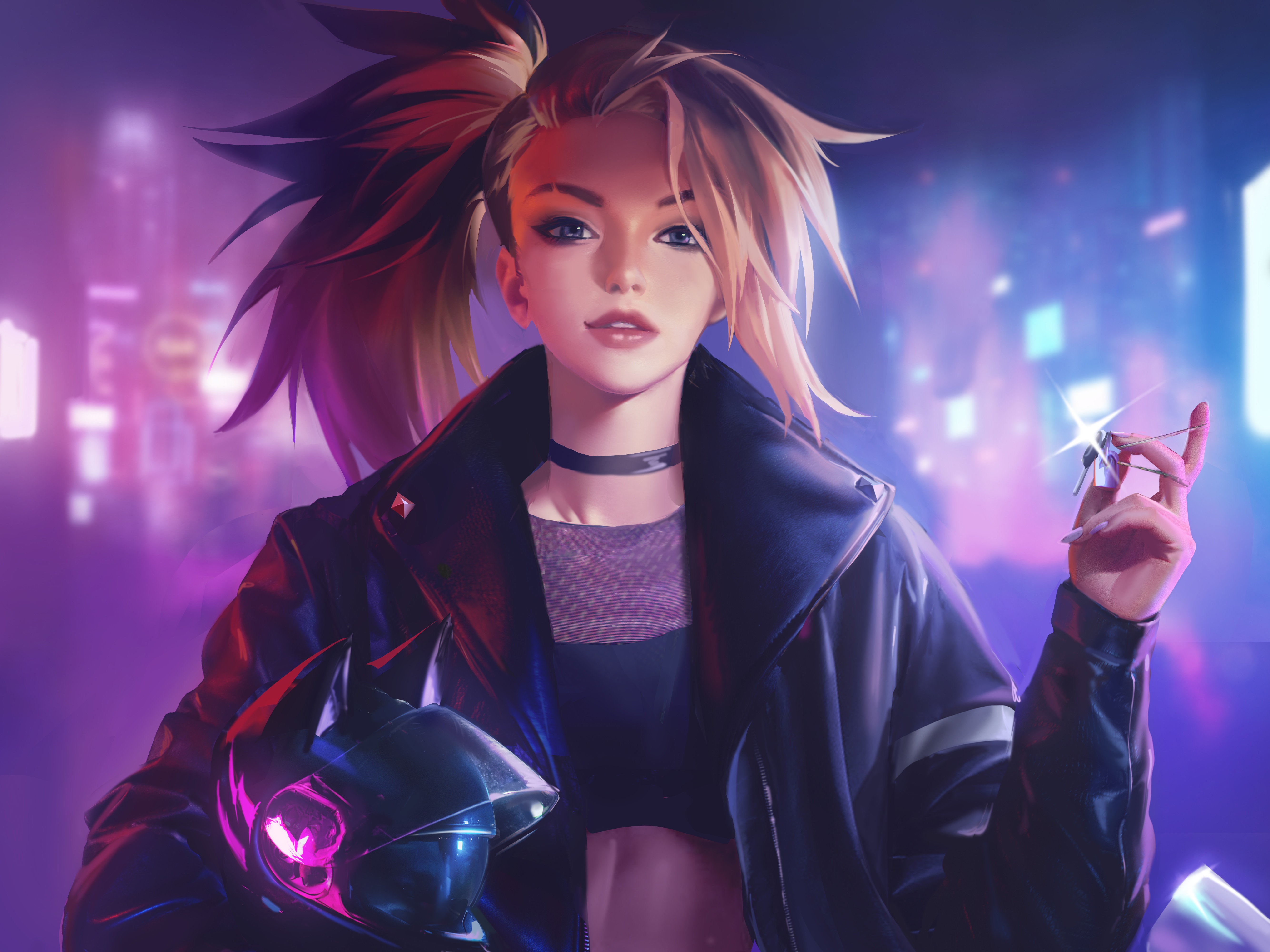 Akali from League of Legends 4K HD Wallpaper