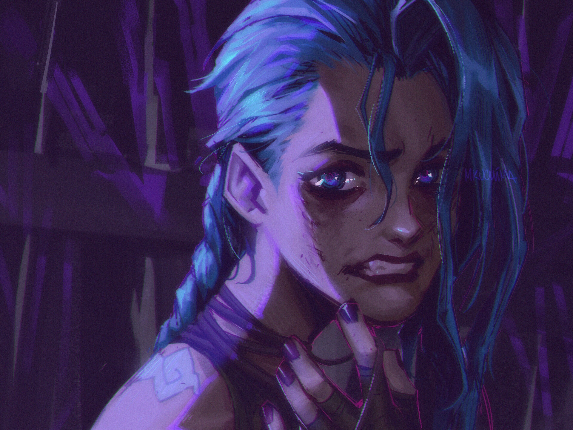 Jinx from Arcane HD Wallpaper