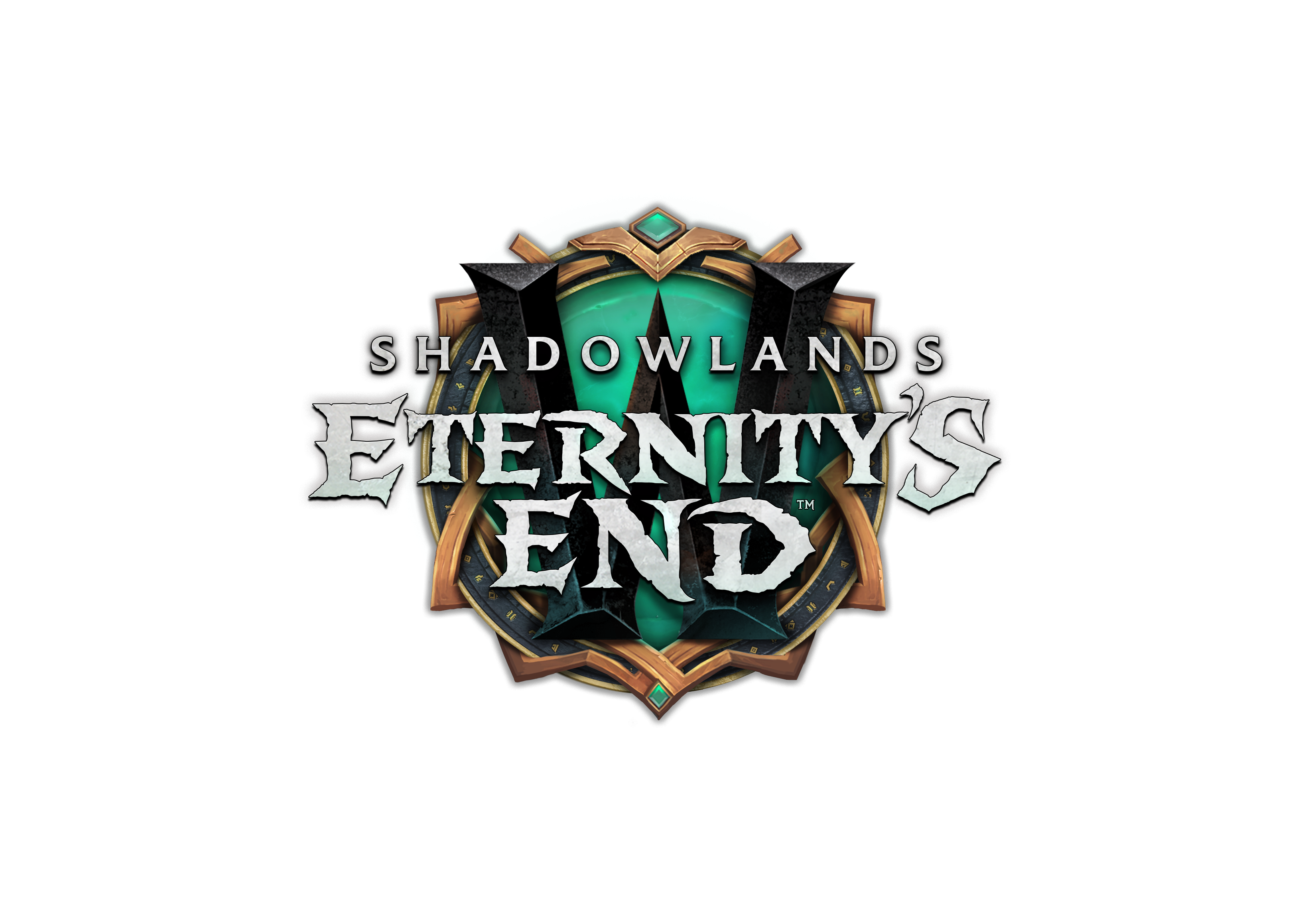 World of Warcraft: Shadowlands Eternity's End logo HD Wallpaper