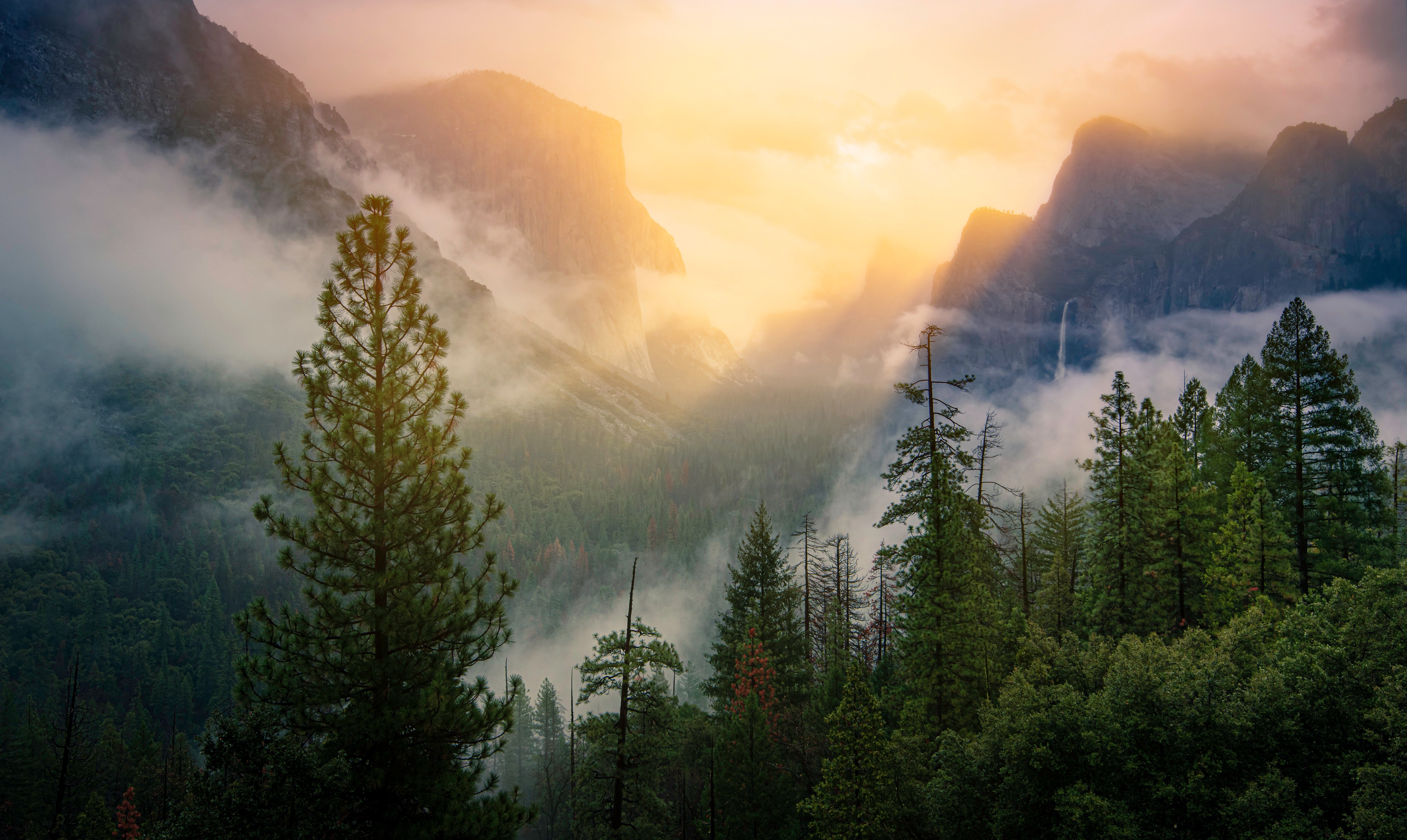 Yosemite National Park 4K California Mountain Landscape HD Wallpaper