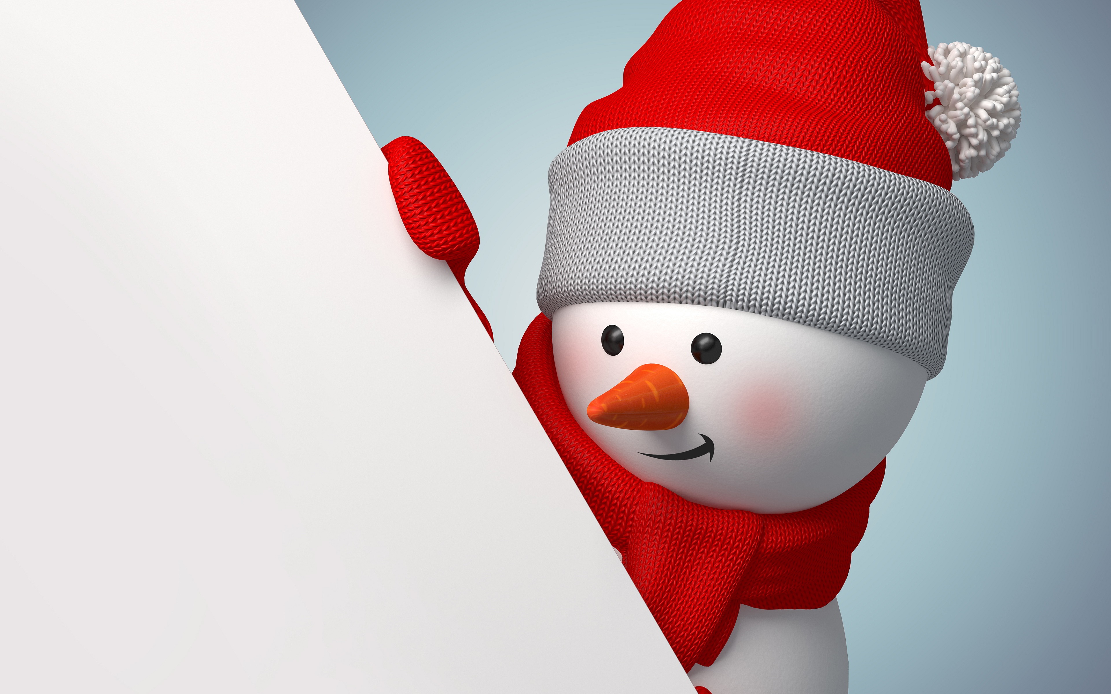 Artistic Snowman HD Wallpaper